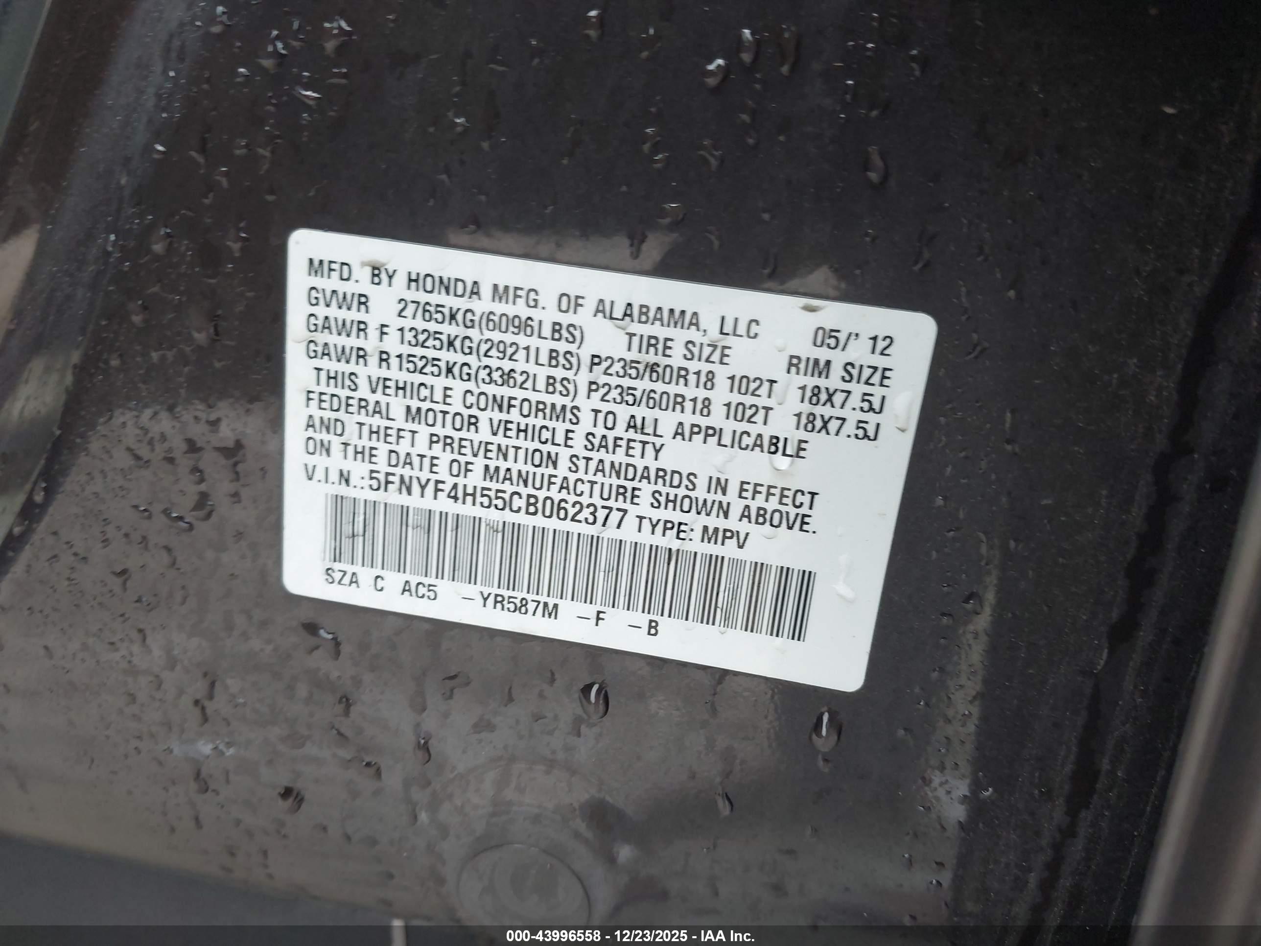HONDA PILOT image 9