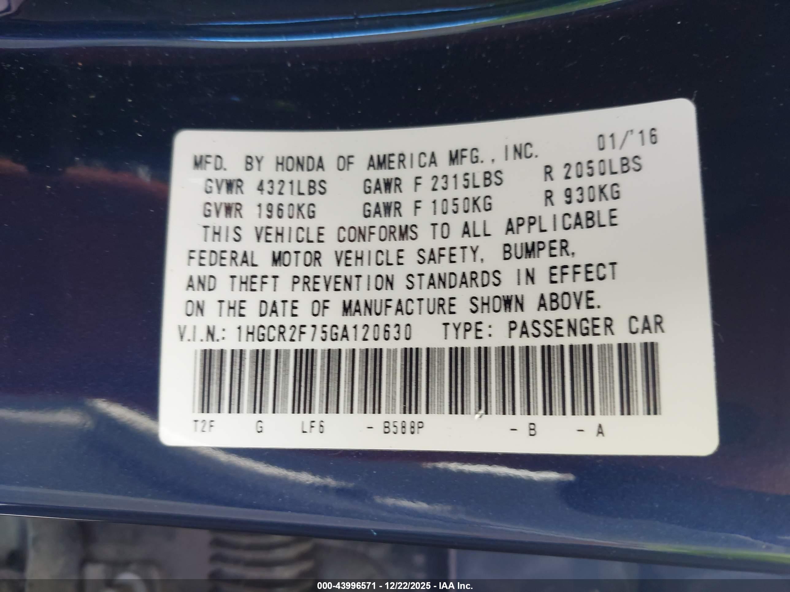 HONDA ACCORD image 9