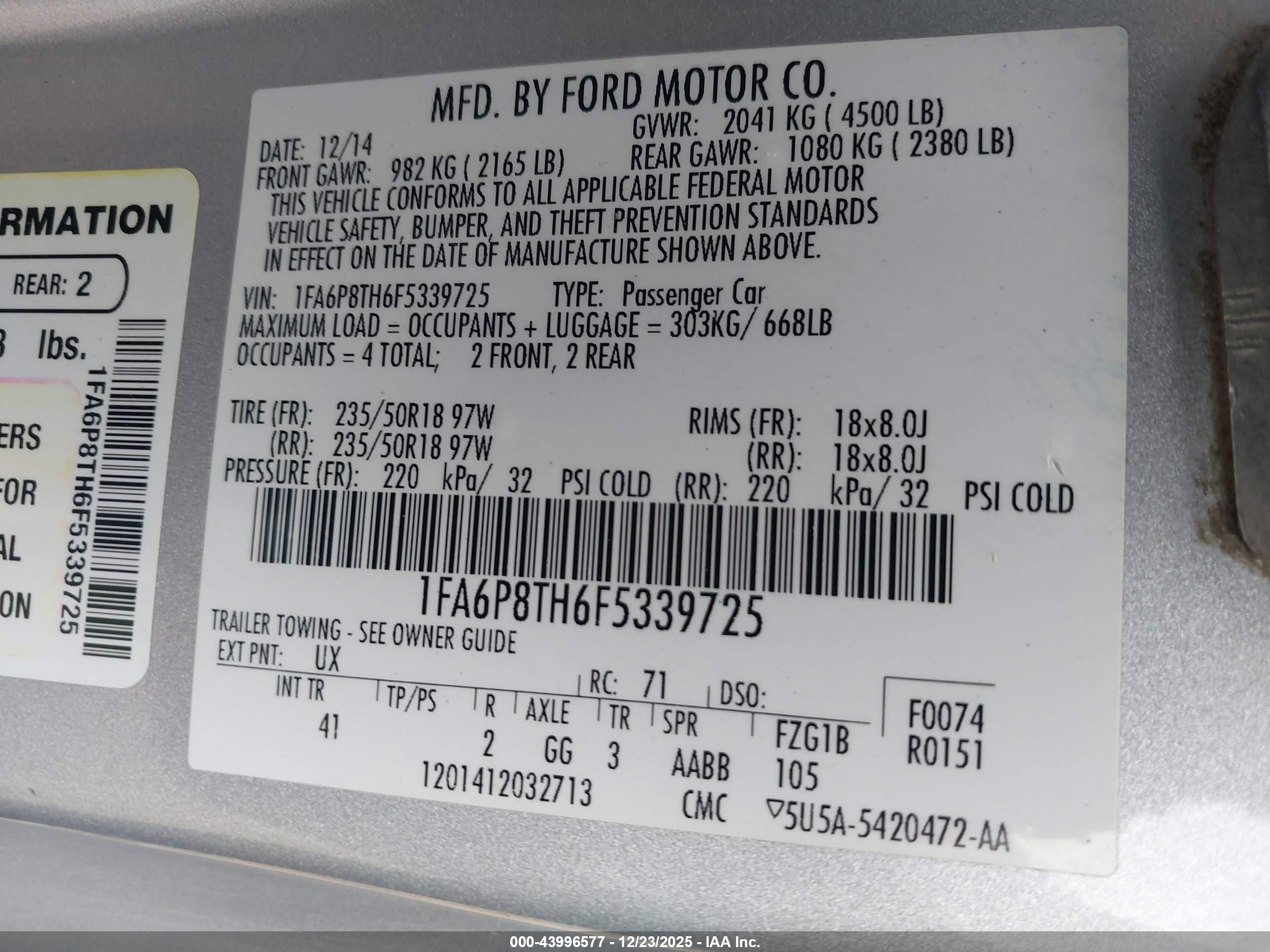 FORD MUSTANG image 9