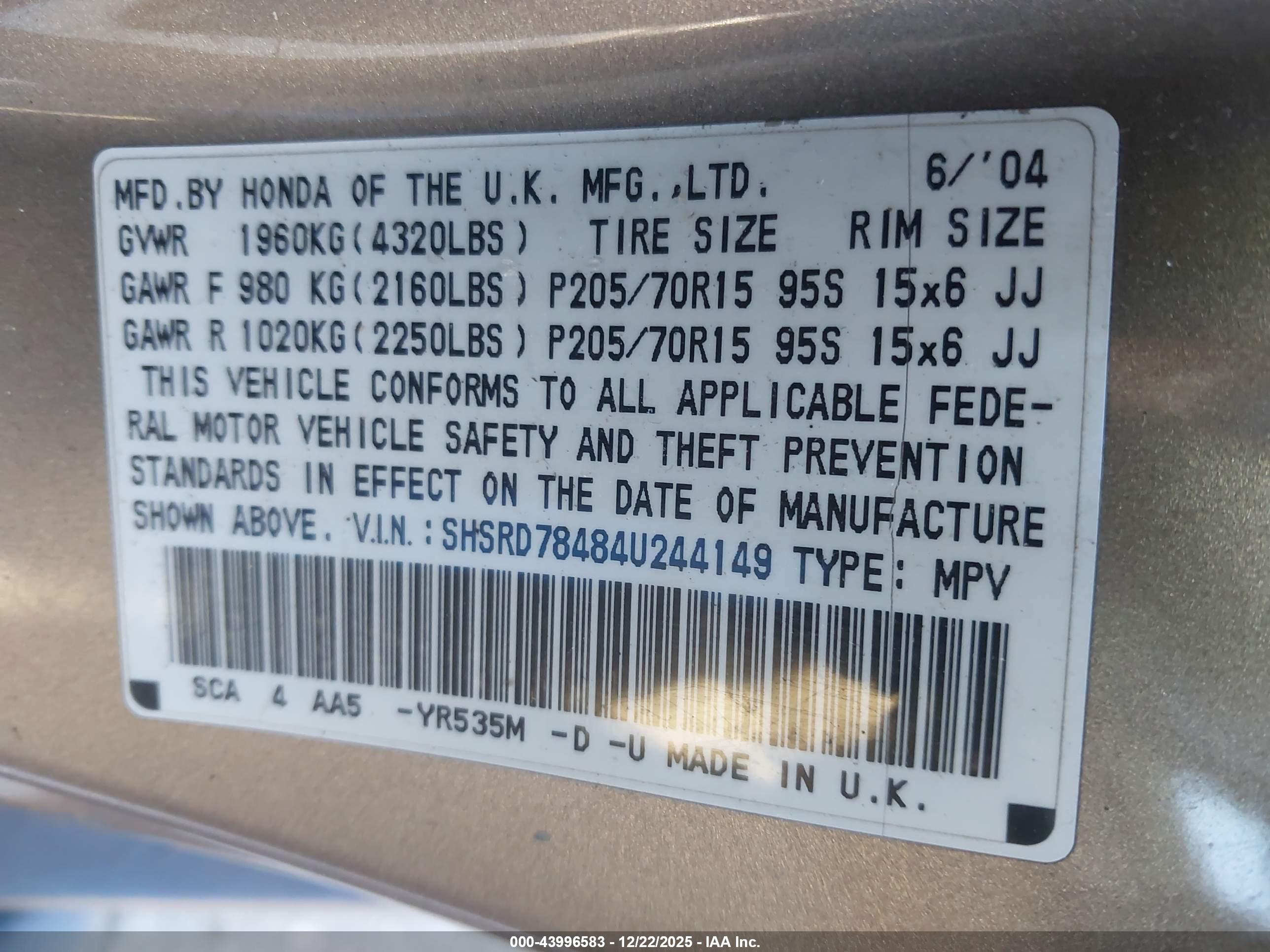 HONDA CR-V image 9