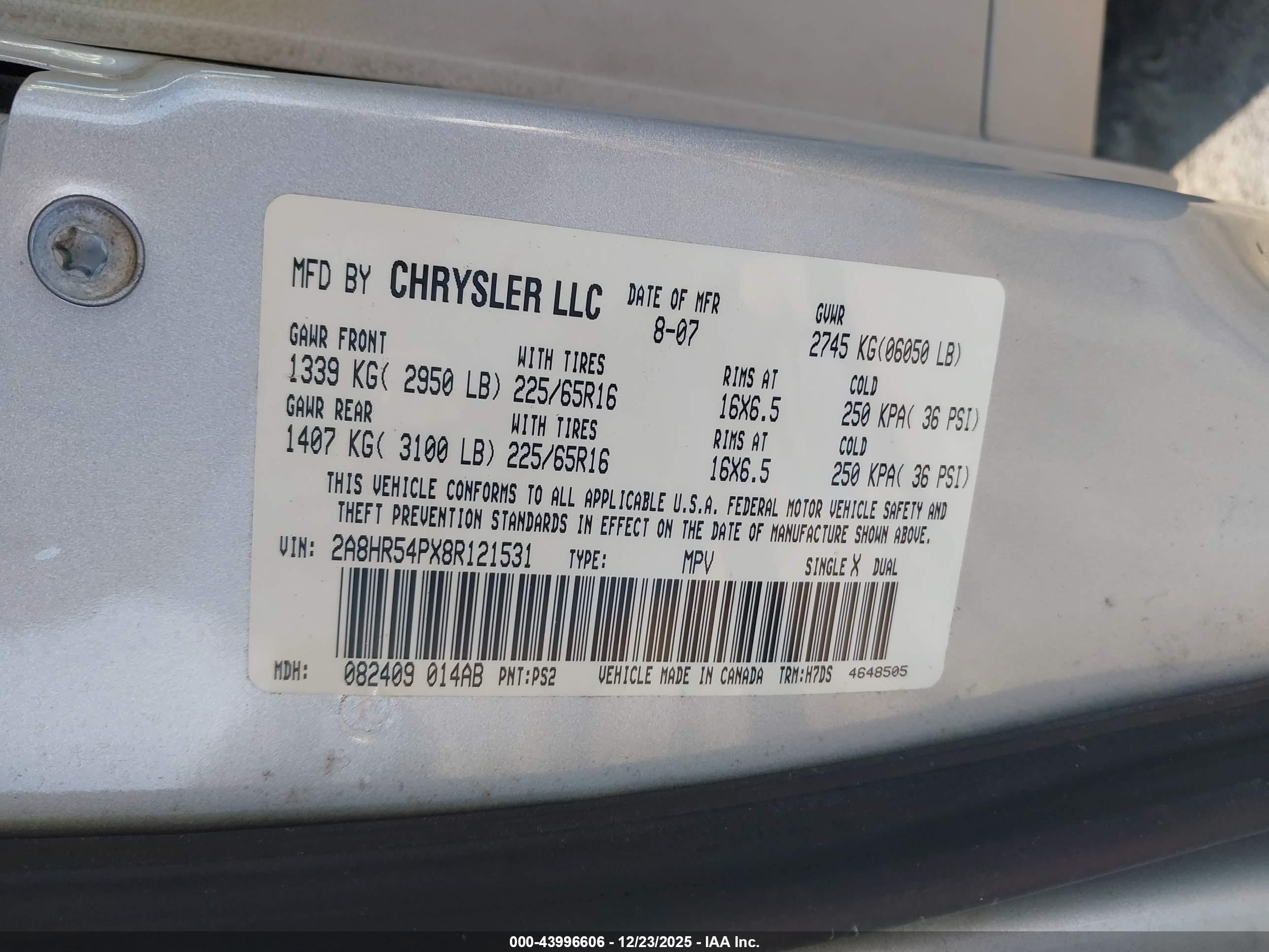 CHRYSLER TOWN image 9