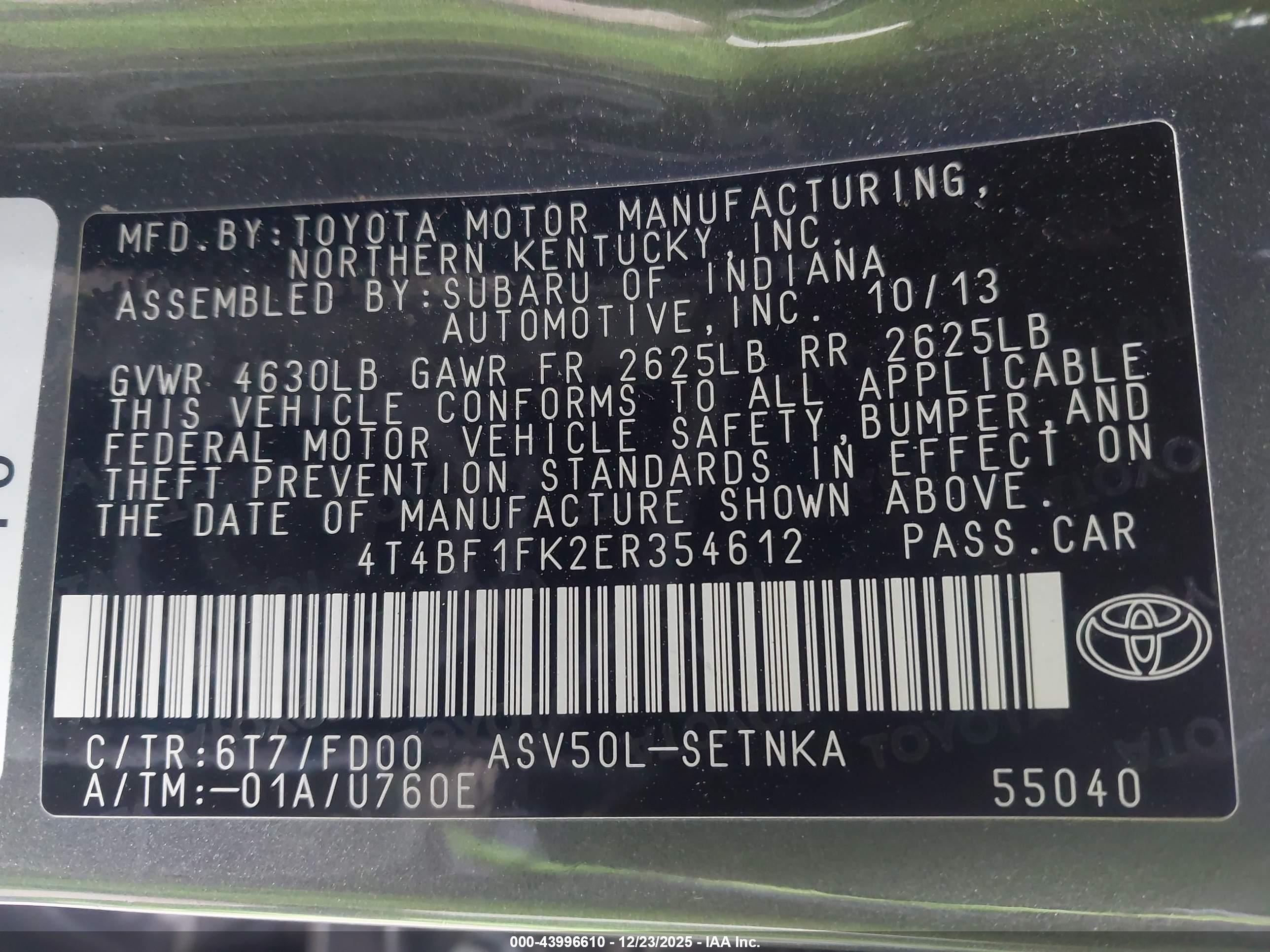 TOYOTA CAMRY image 9