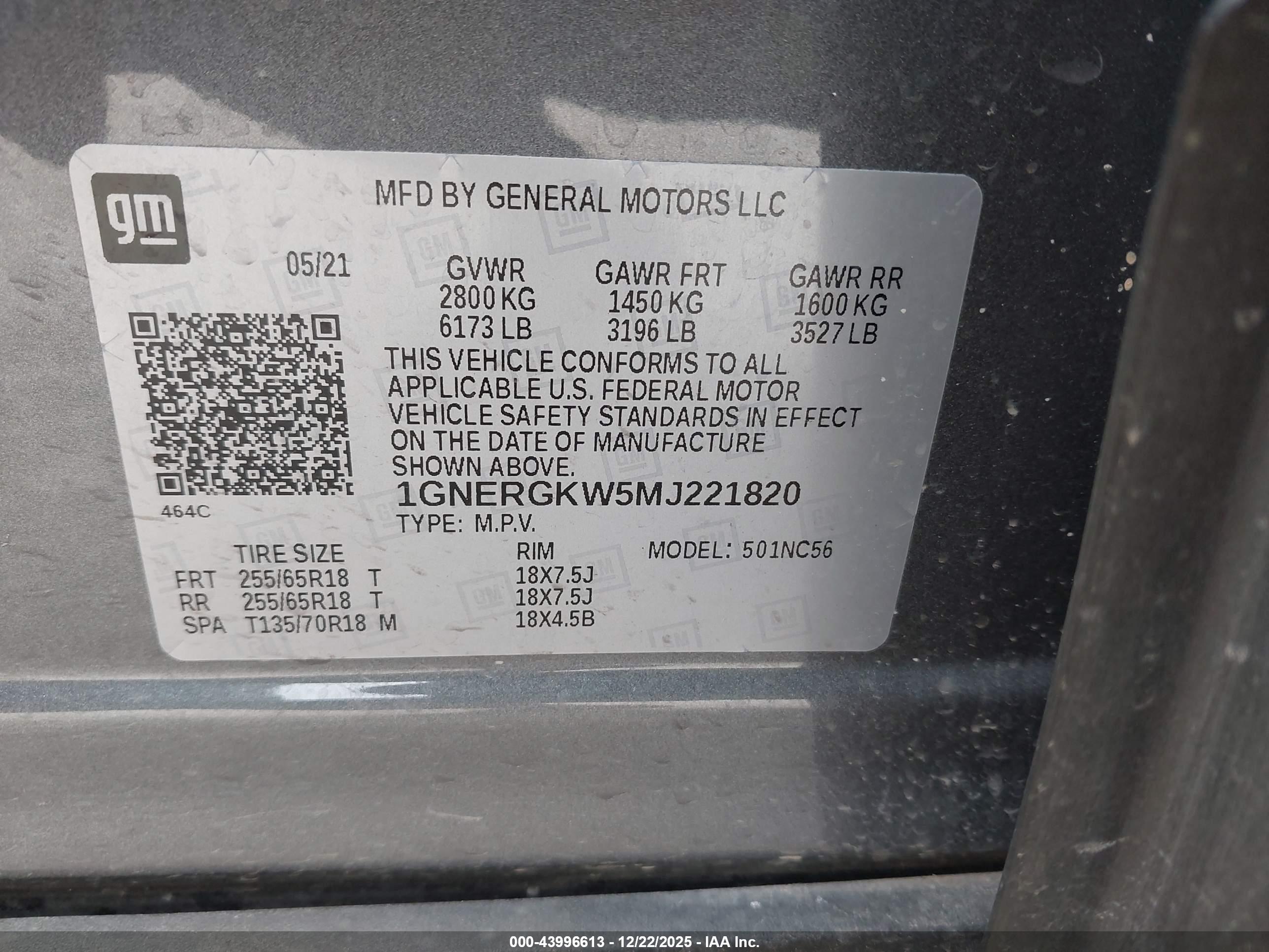 CHEVROLET TRAVERSE image 9