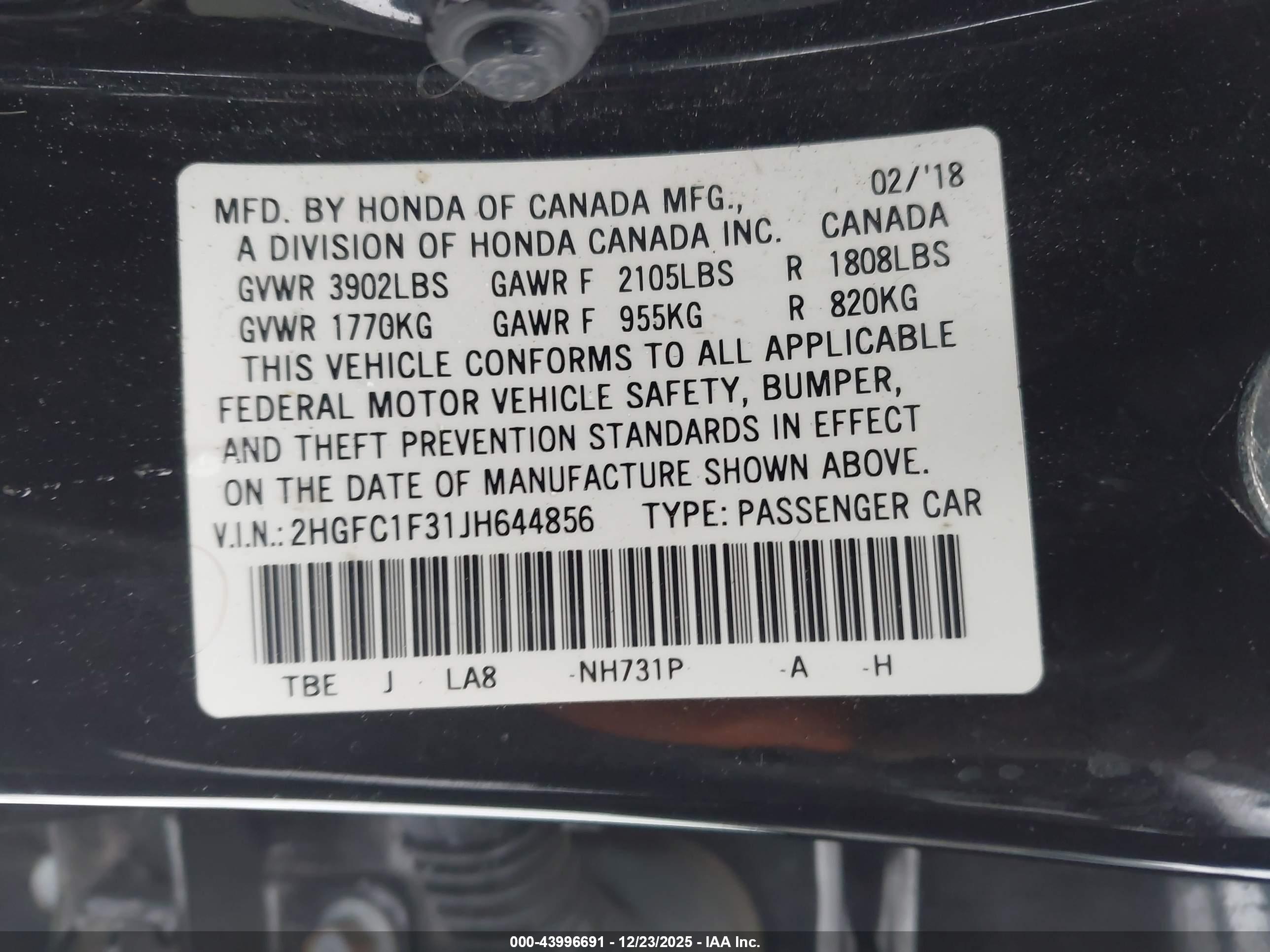 HONDA CIVIC image 9