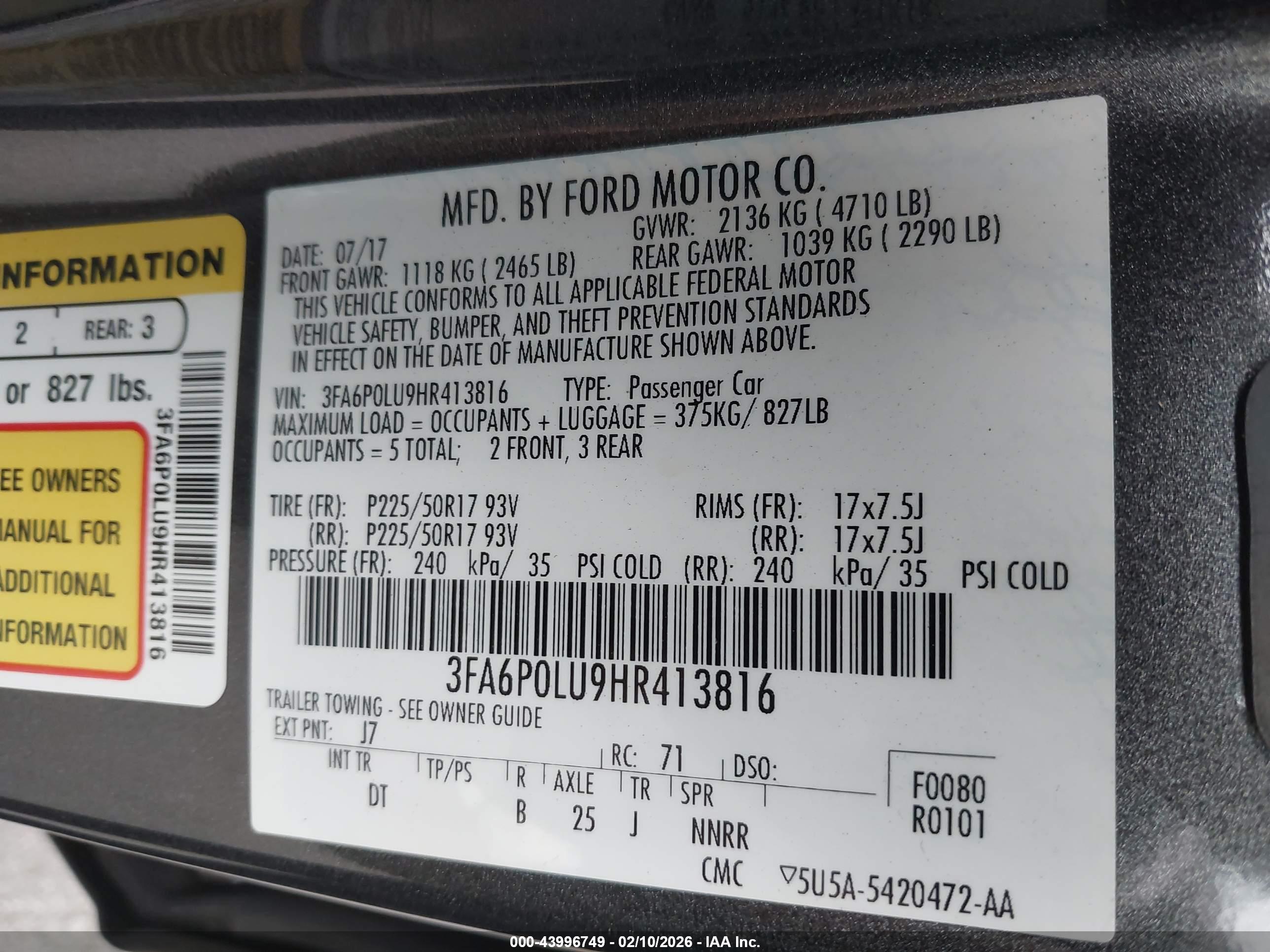 FORD FUSION image 9