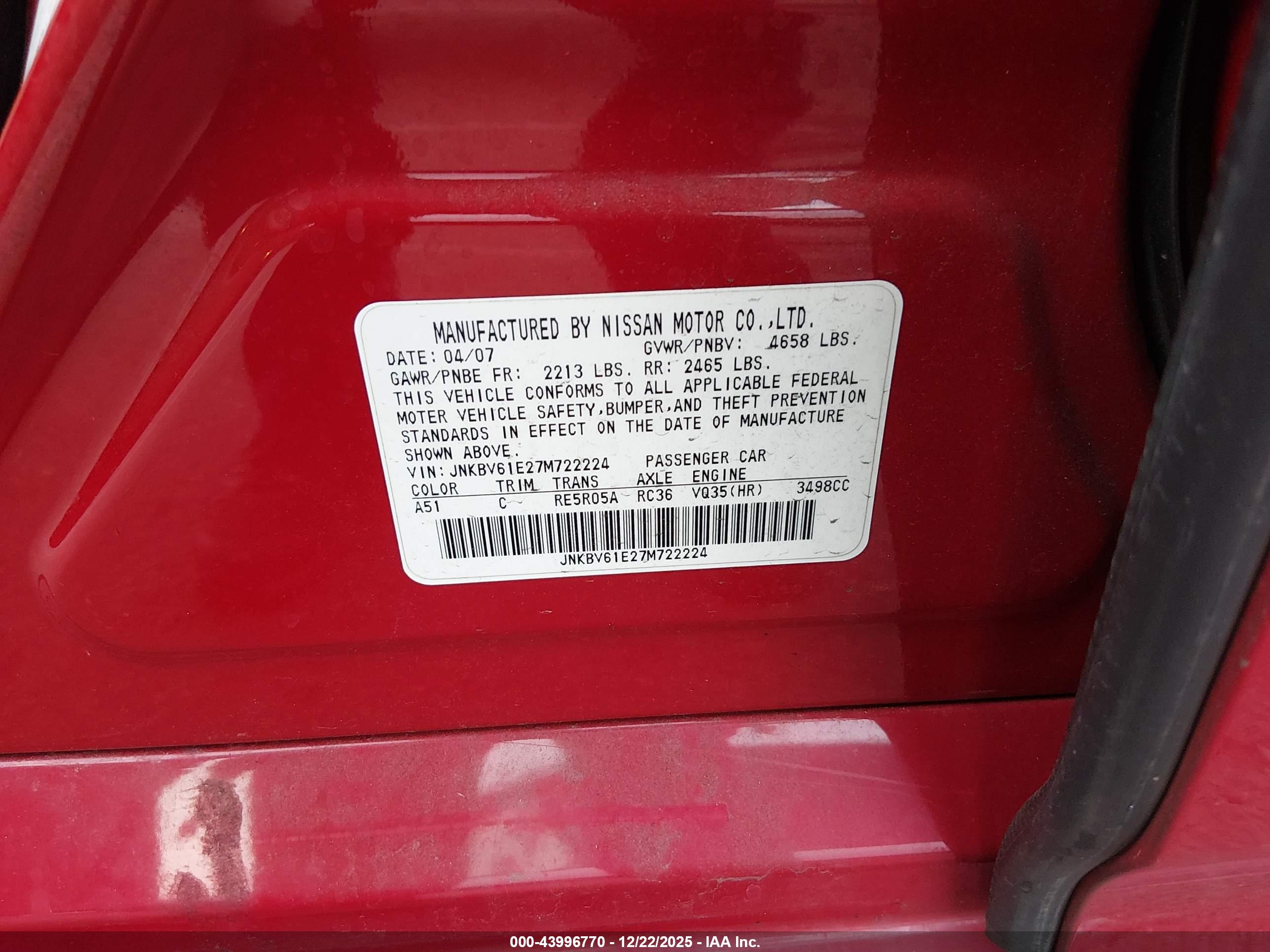 INFINITI G35 image 9