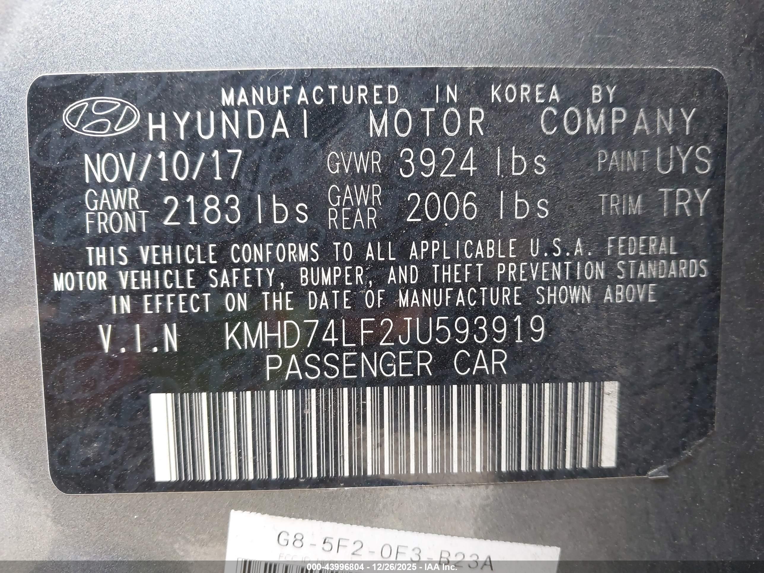 HYUNDAI ELANTRA image 9