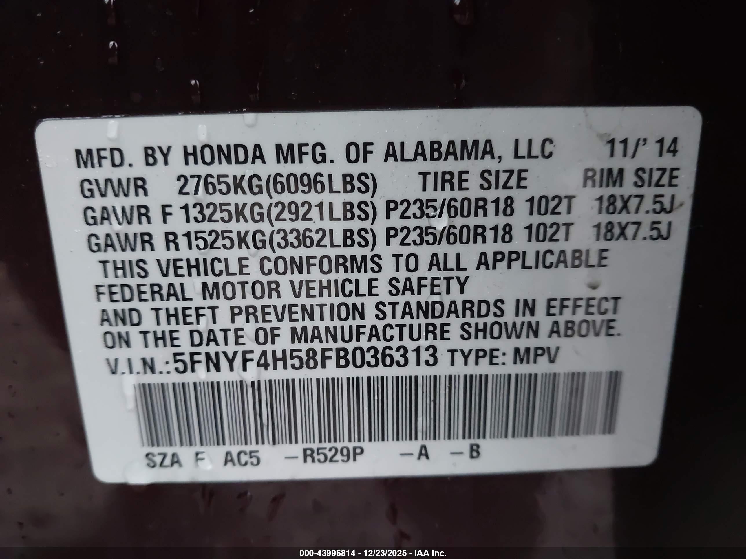 HONDA PILOT image 9