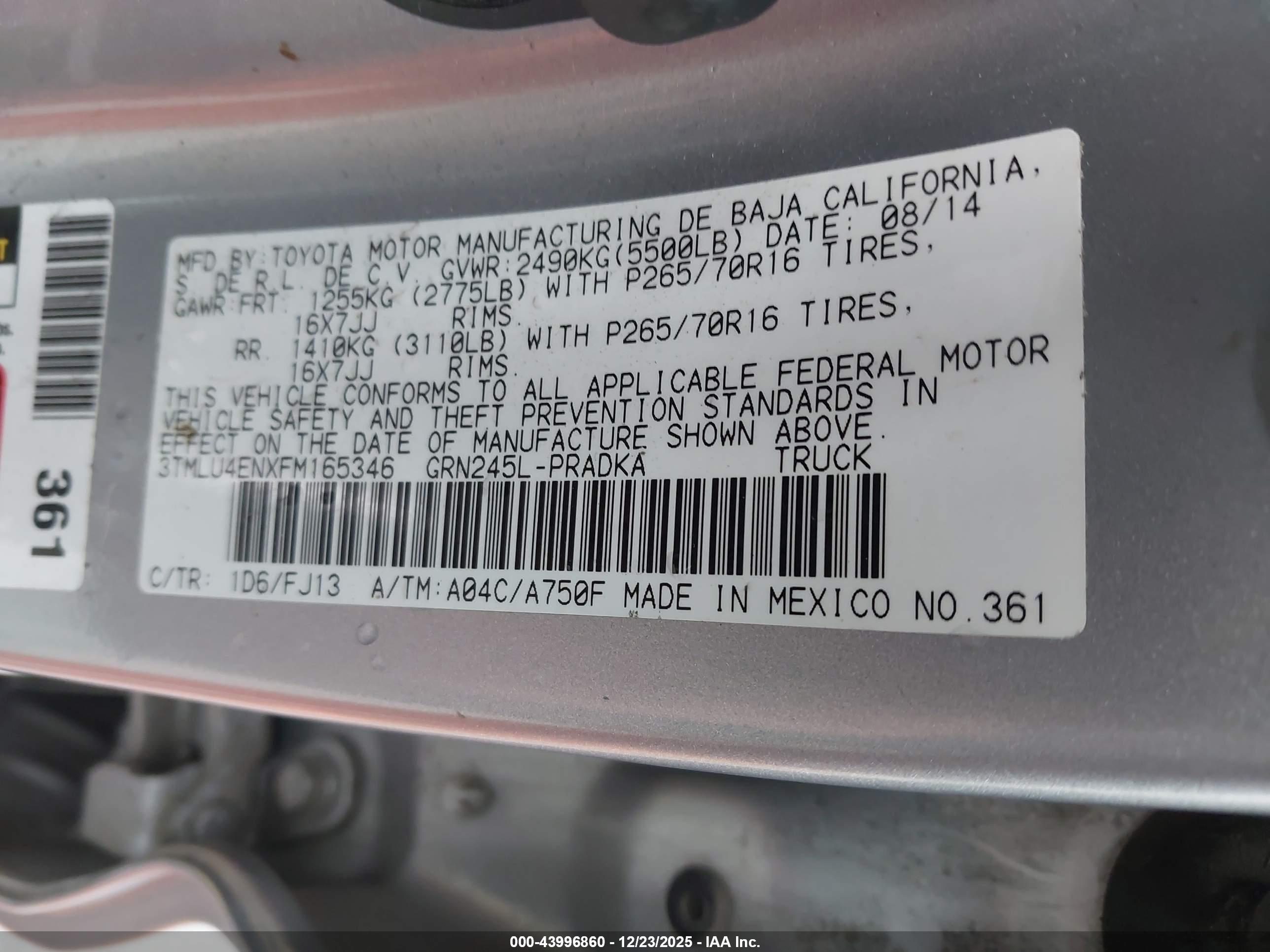 TOYOTA TACOMA image 9