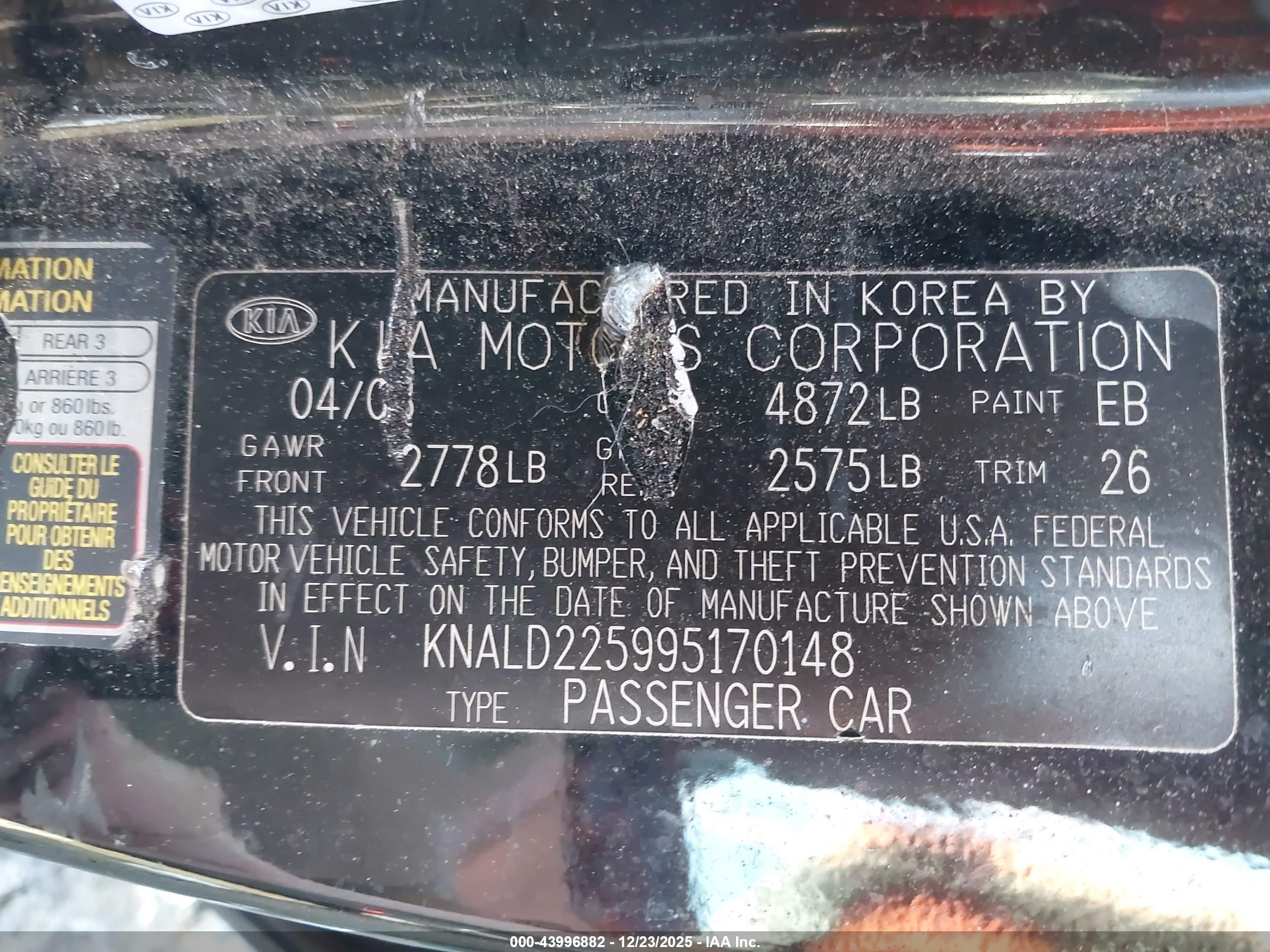 KIA AMANTI image 9