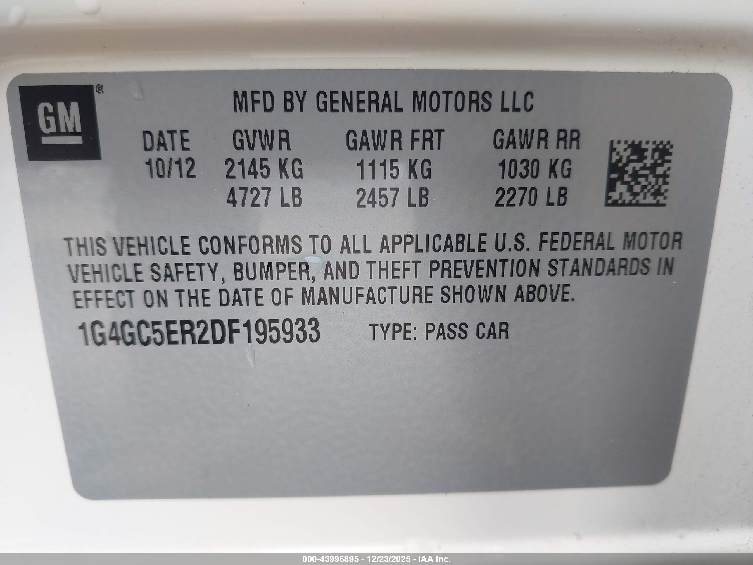 BUICK LACROSSE image 9