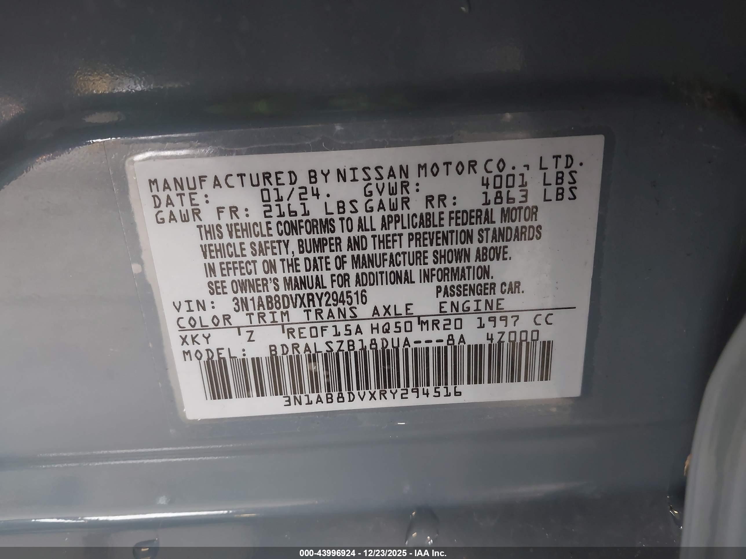 NISSAN SENTRA image 9