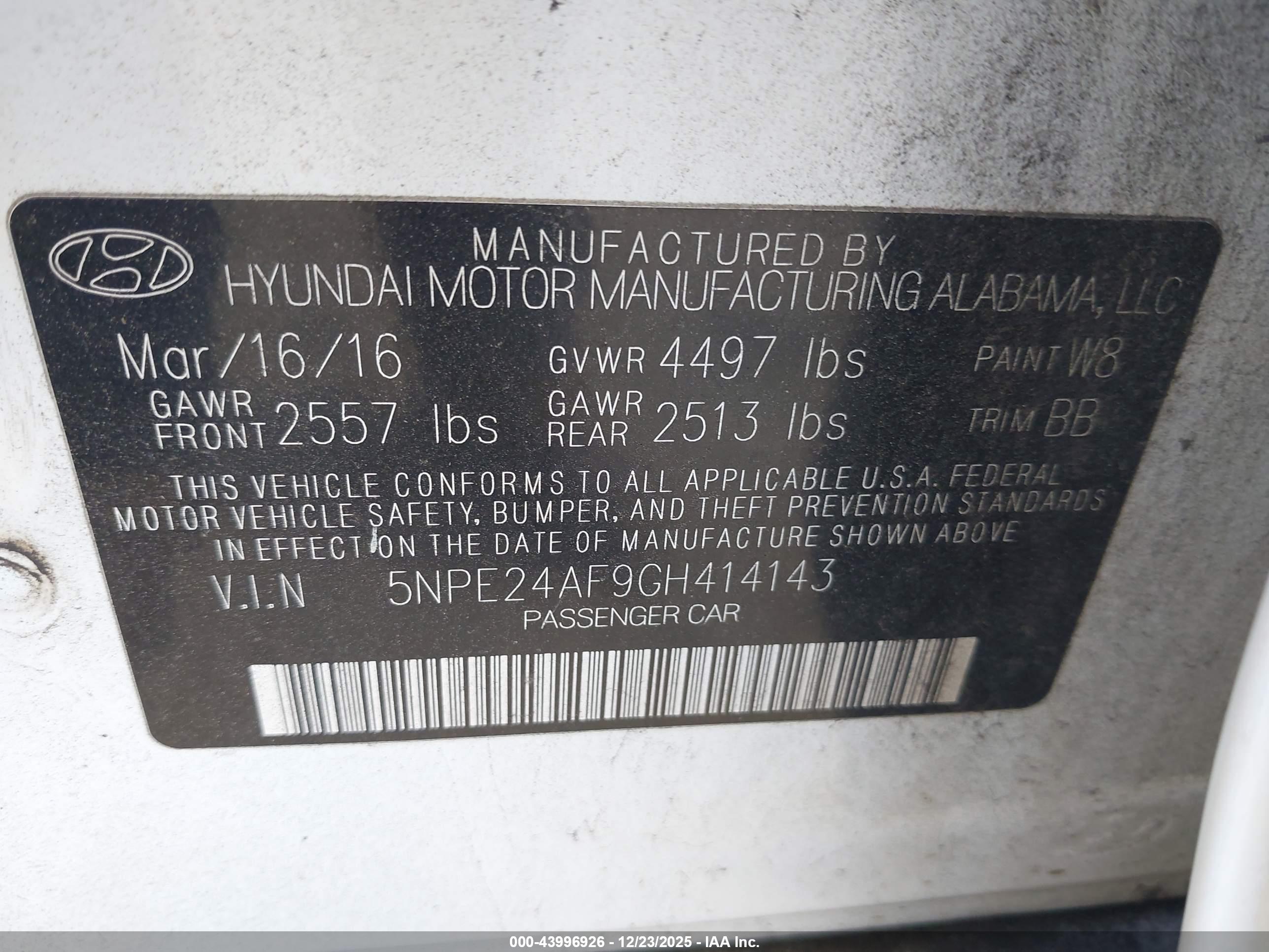 HYUNDAI SONATA image 9