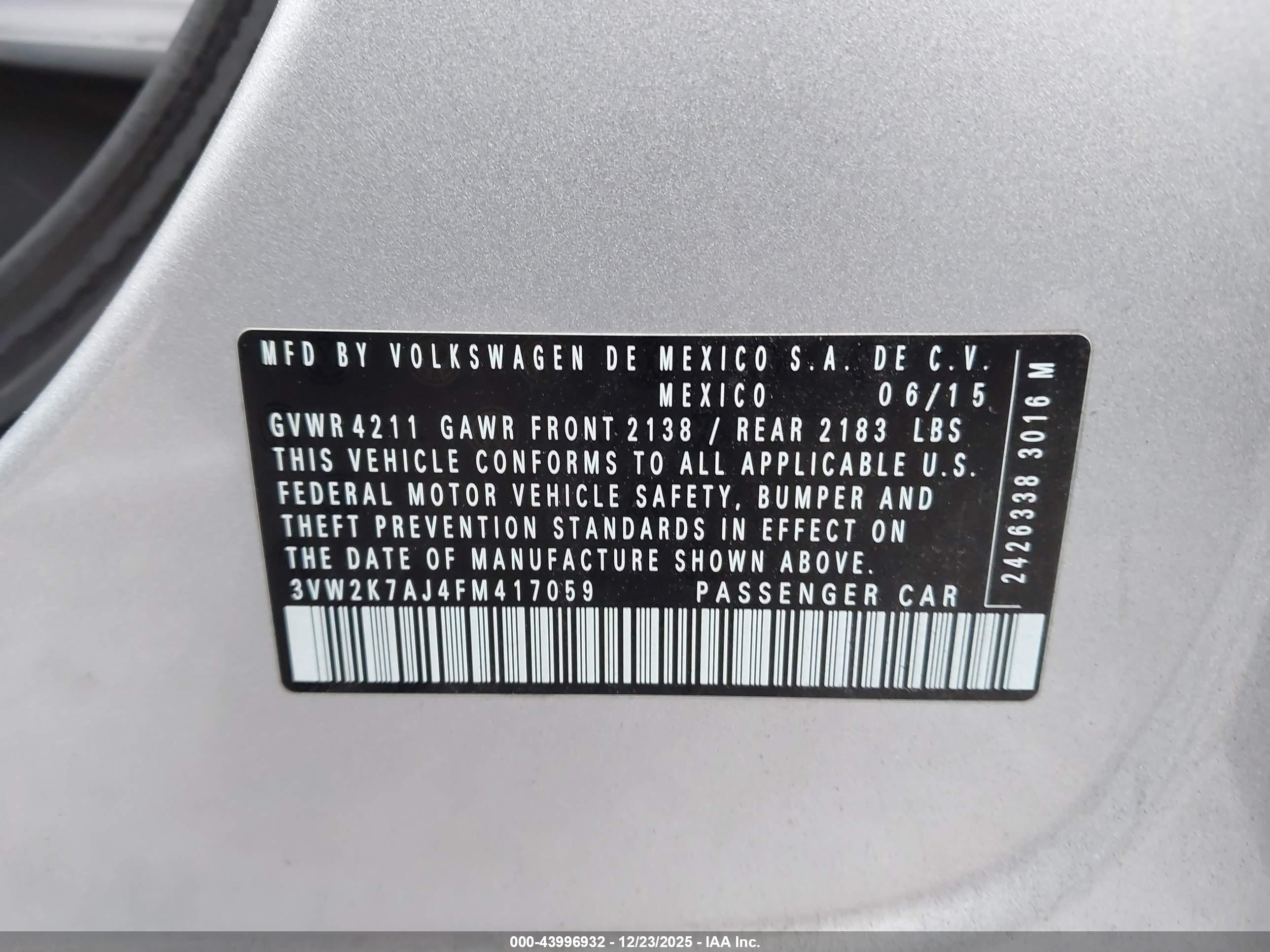VOLKSWAGEN JETTA image 9