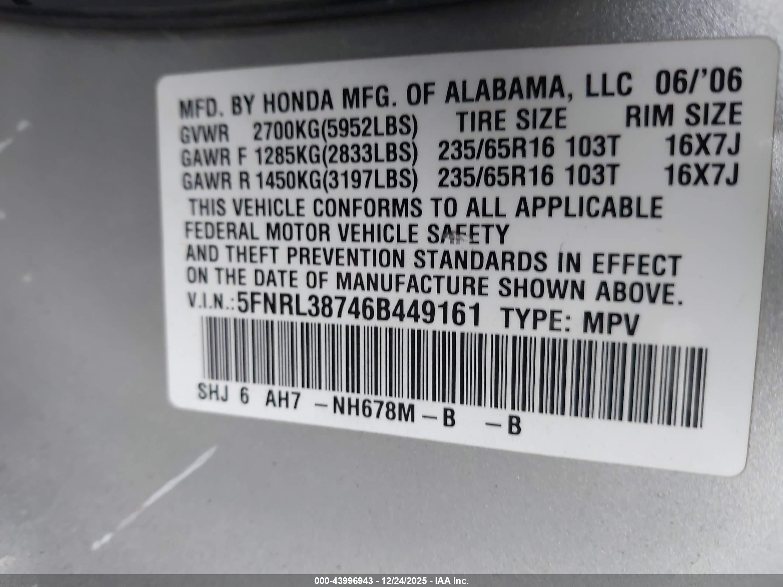HONDA ODYSSEY image 9