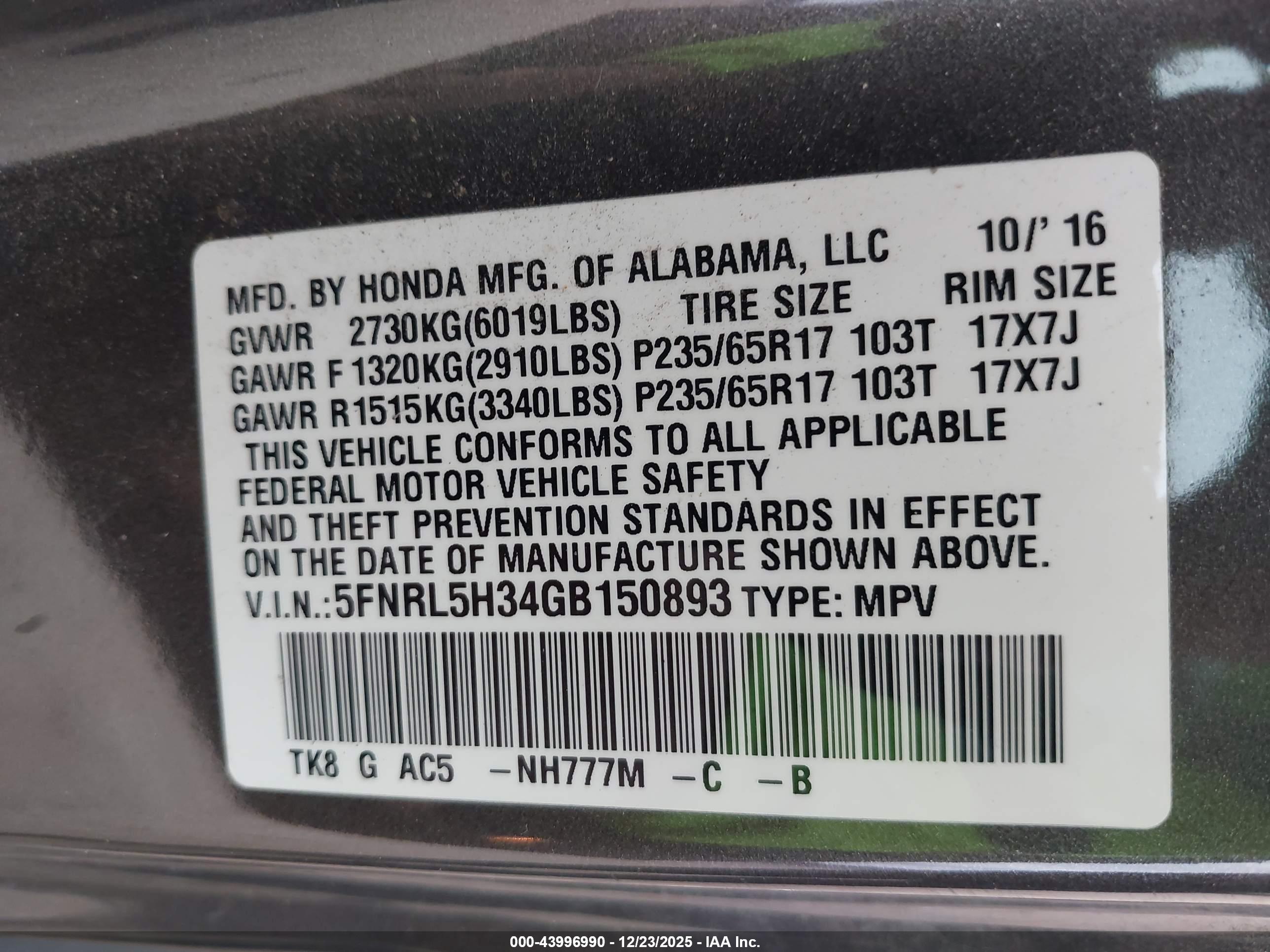 HONDA ODYSSEY image 9