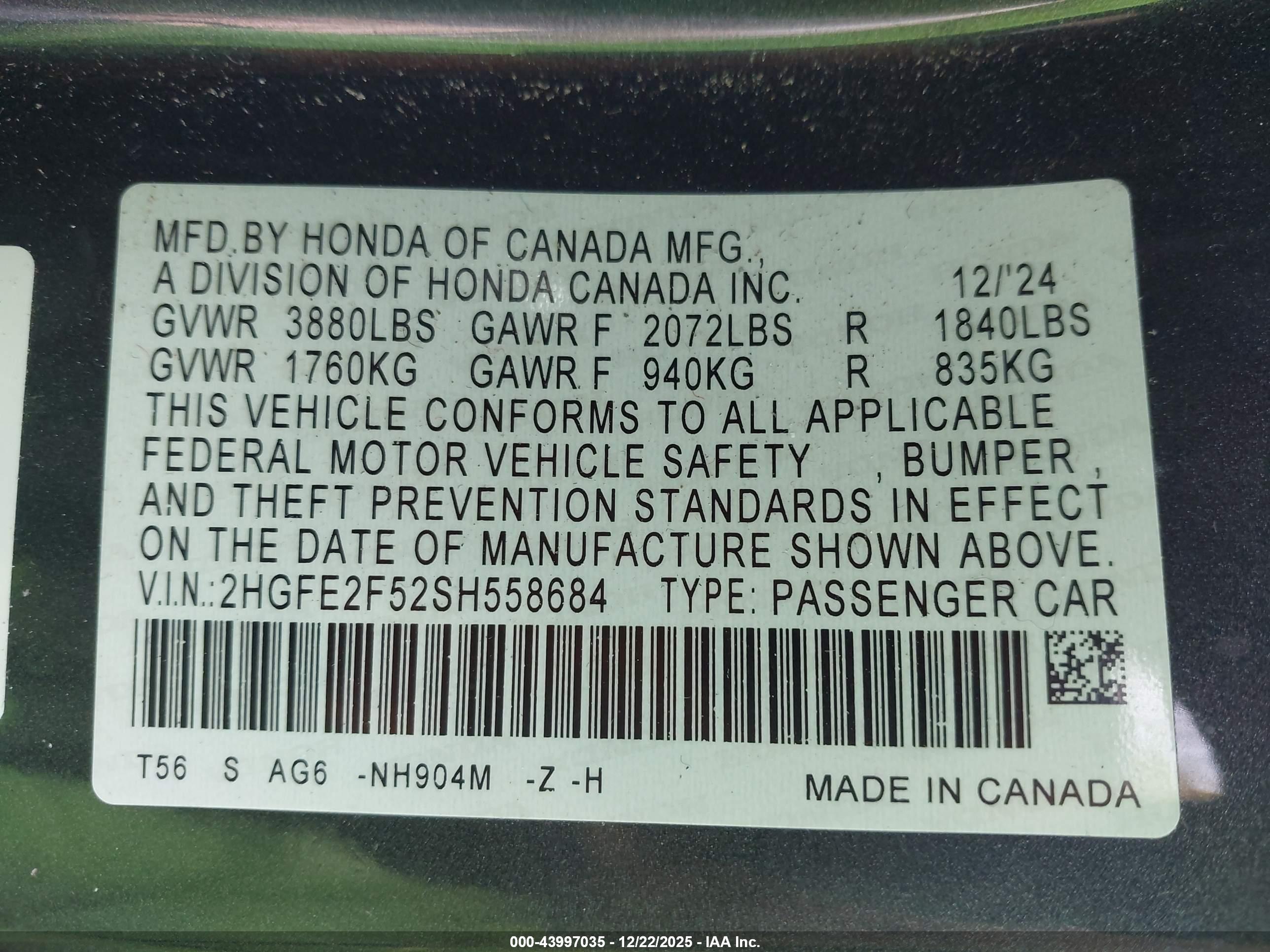 HONDA CIVIC image 9