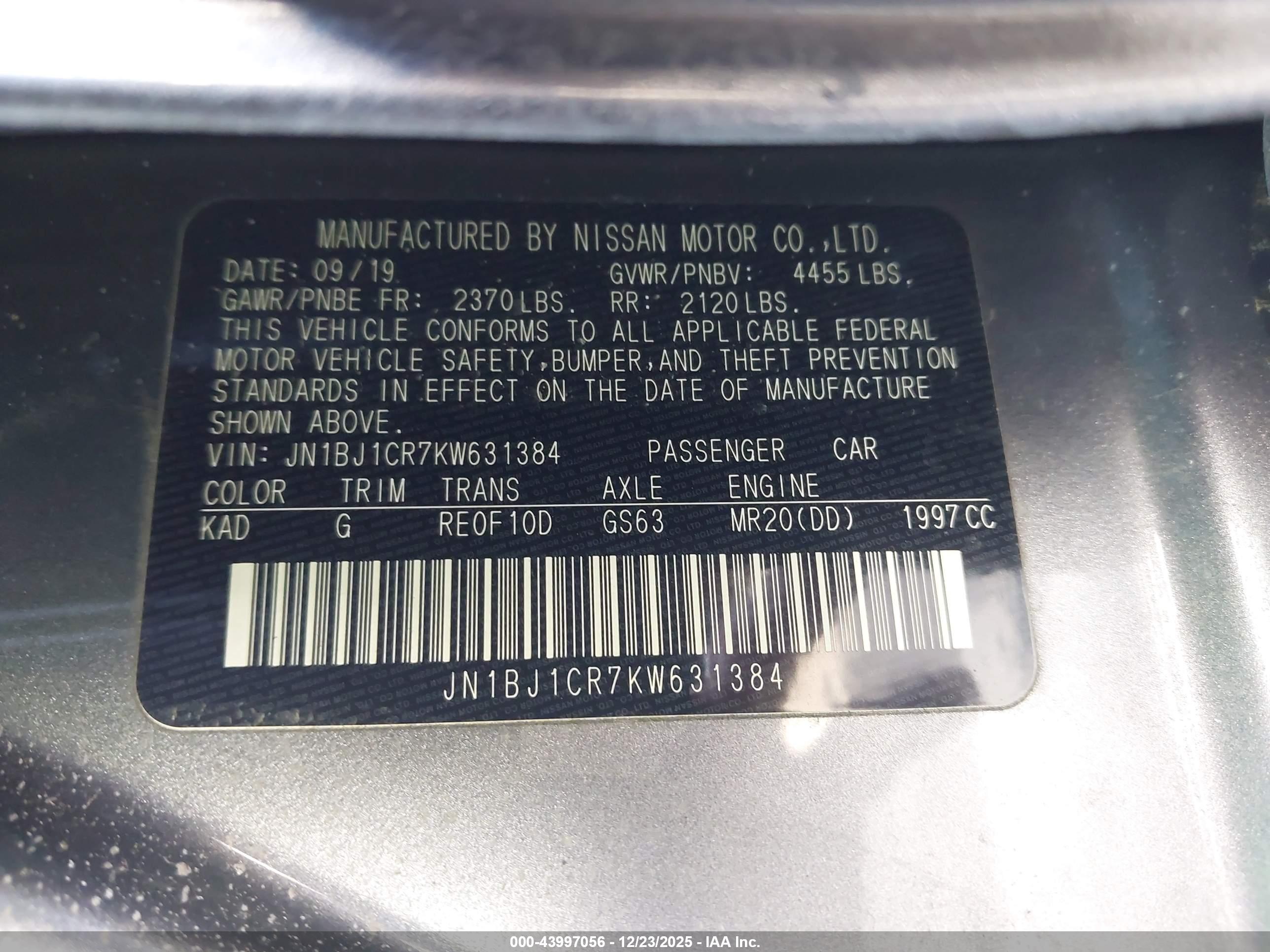 NISSAN ROGUE image 9