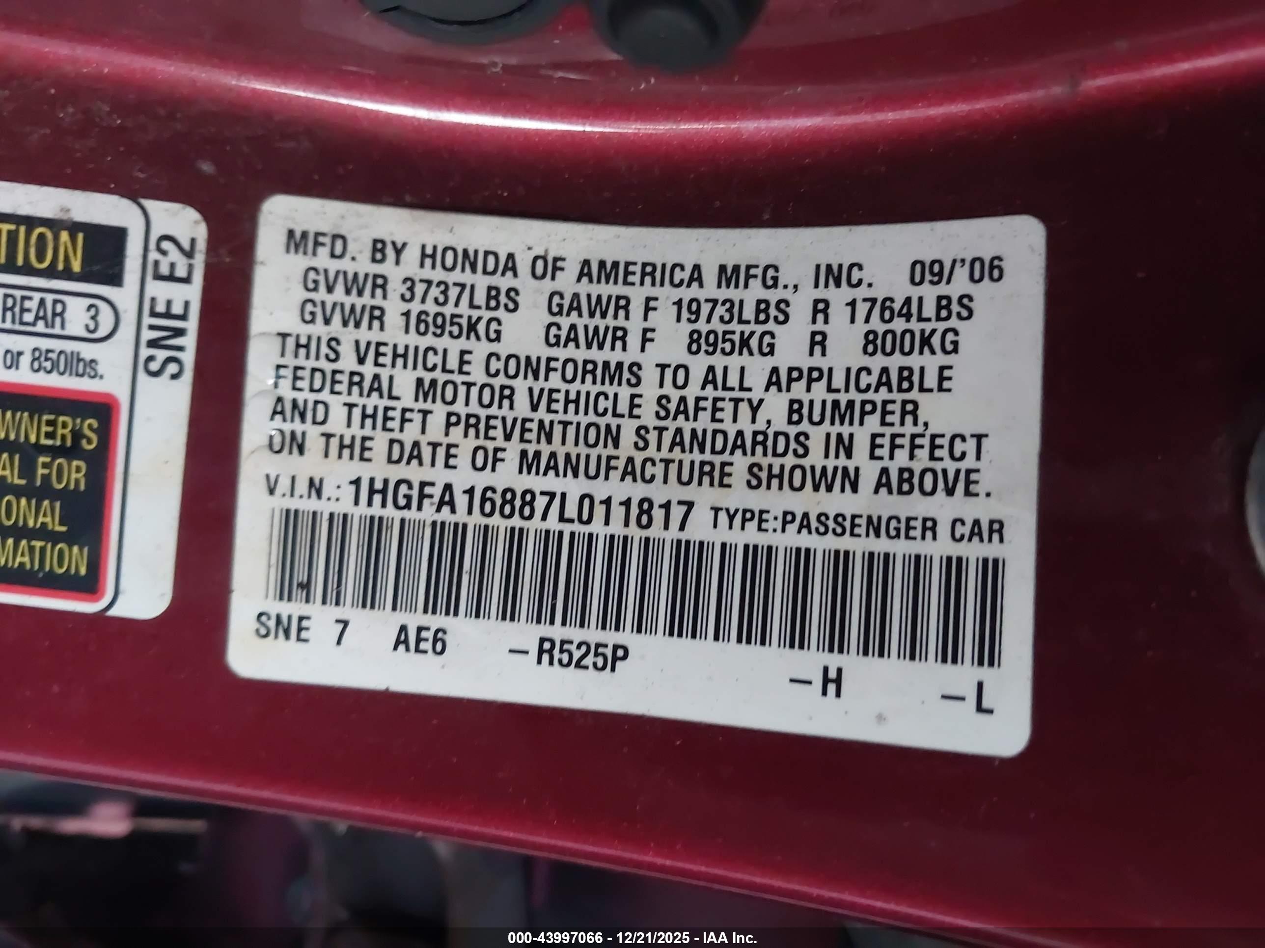 HONDA CIVIC image 9