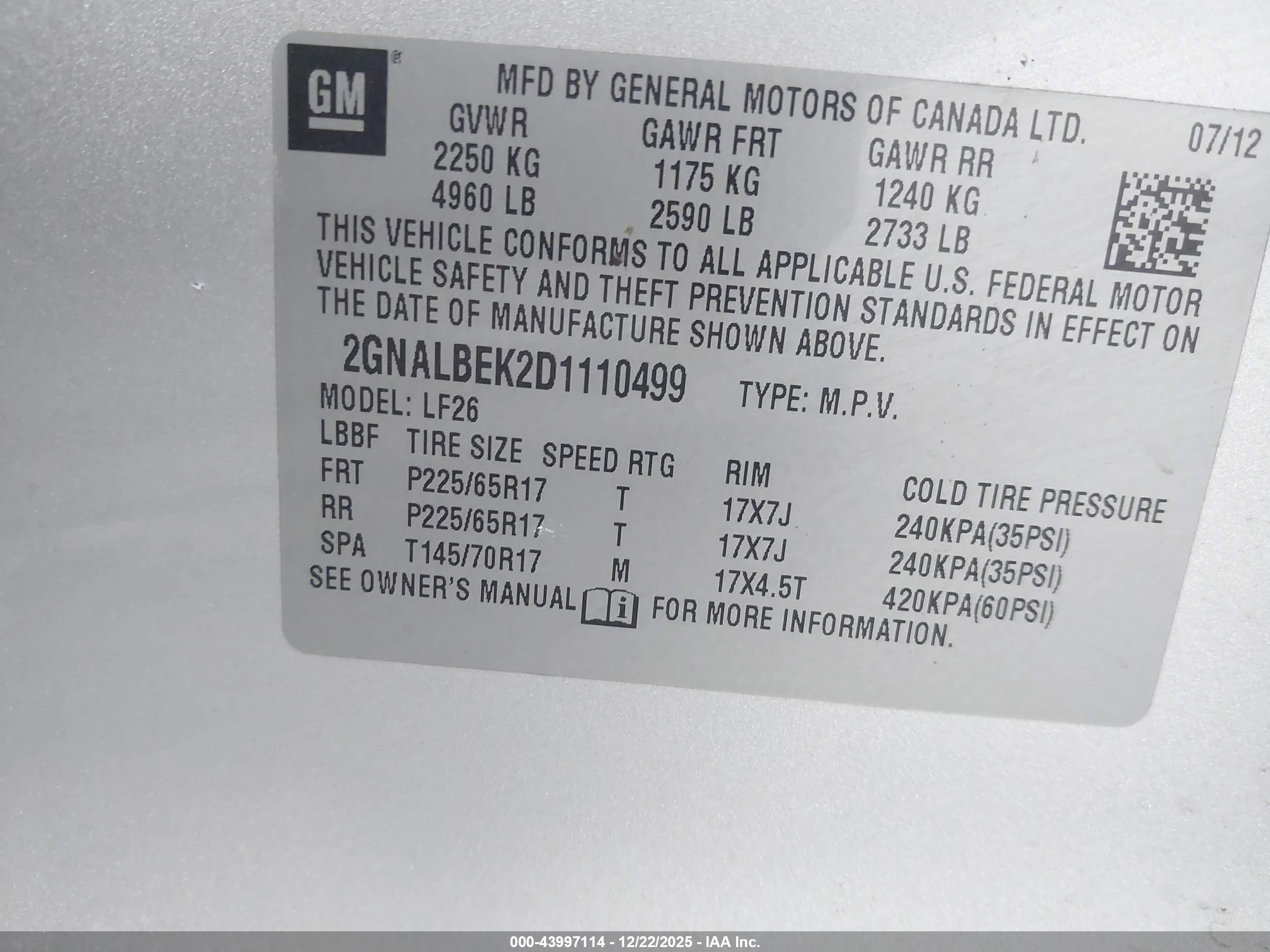 CHEVROLET EQUINOX image 9