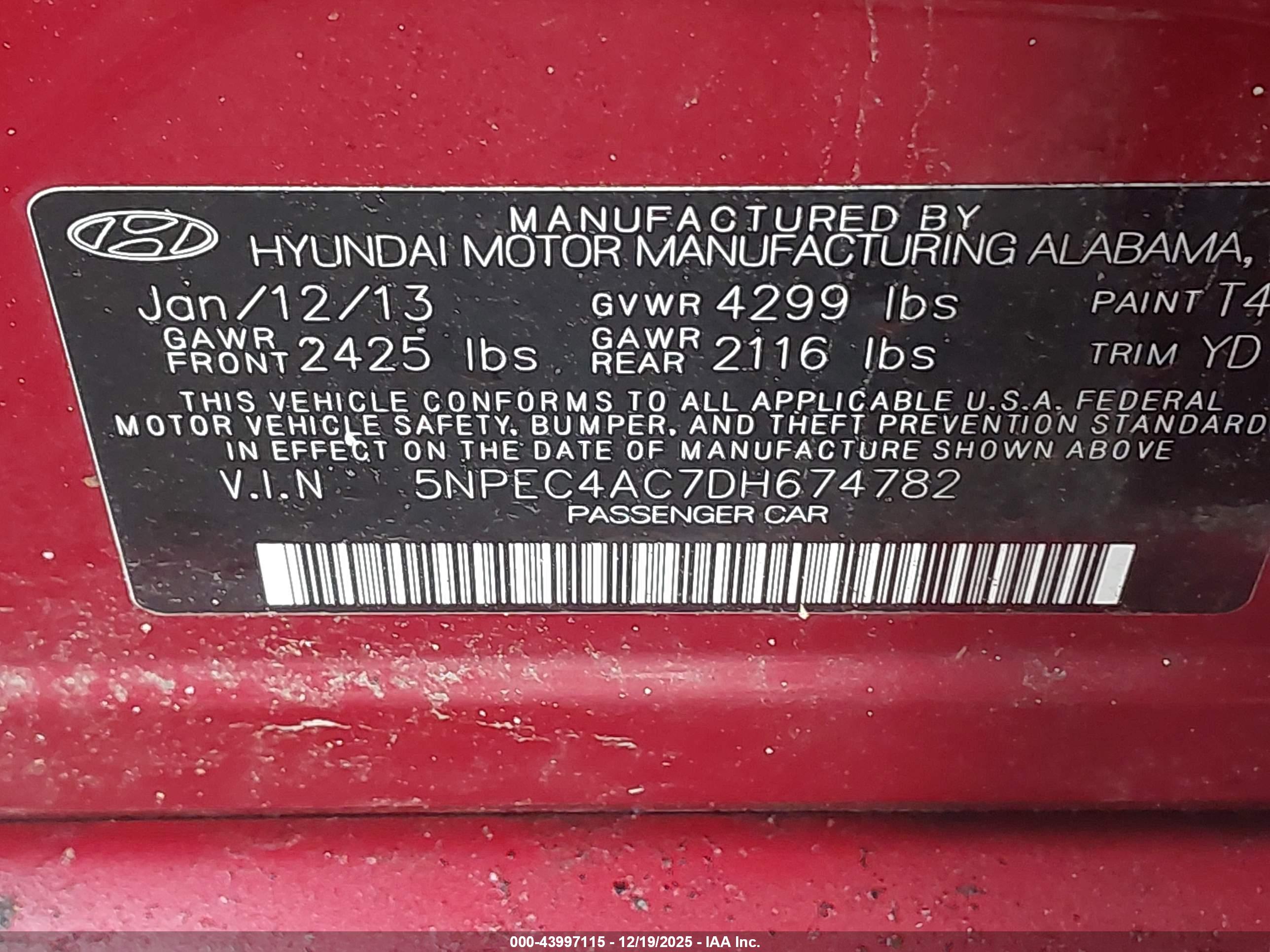 HYUNDAI SONATA image 9