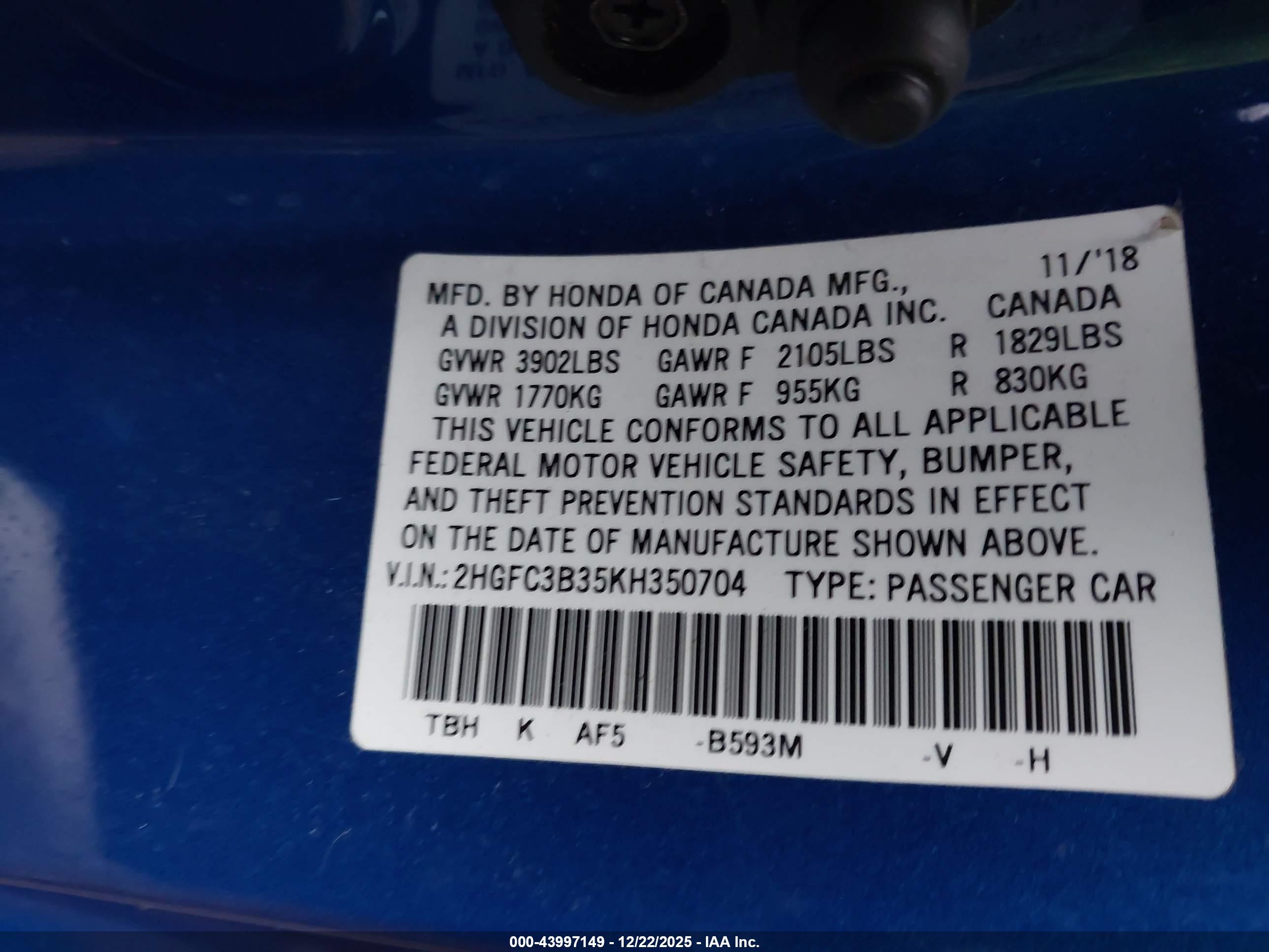 HONDA CIVIC image 9