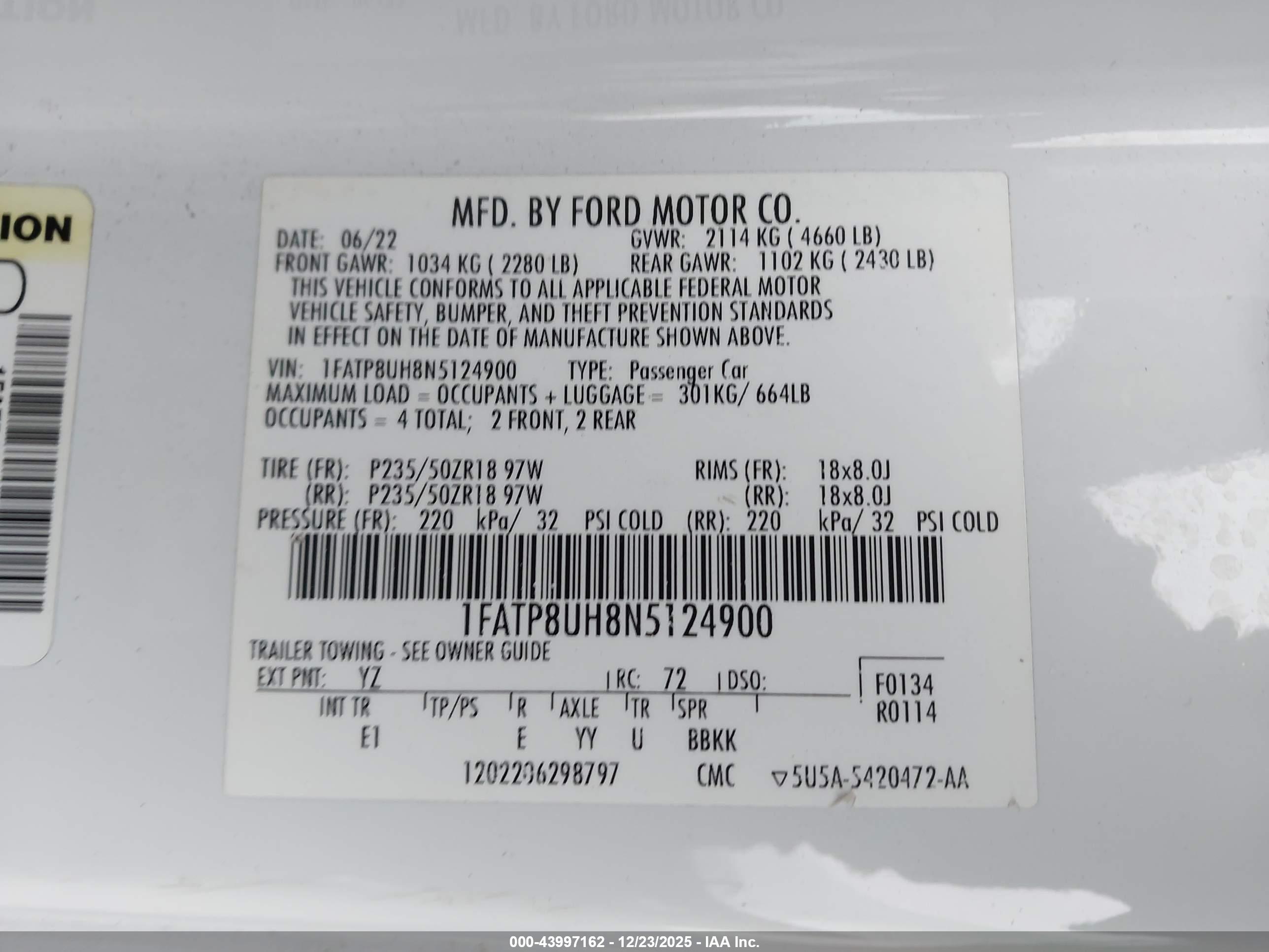 FORD MUSTANG image 9