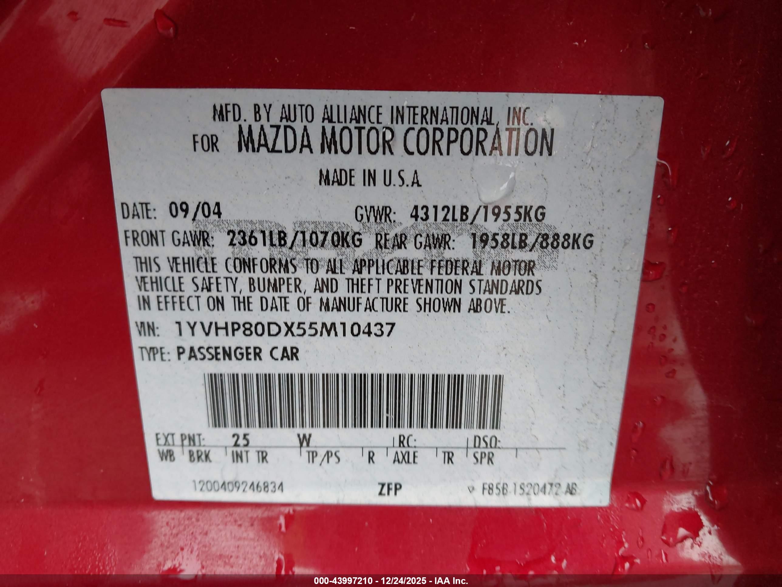 MAZDA MAZDA6 image 9