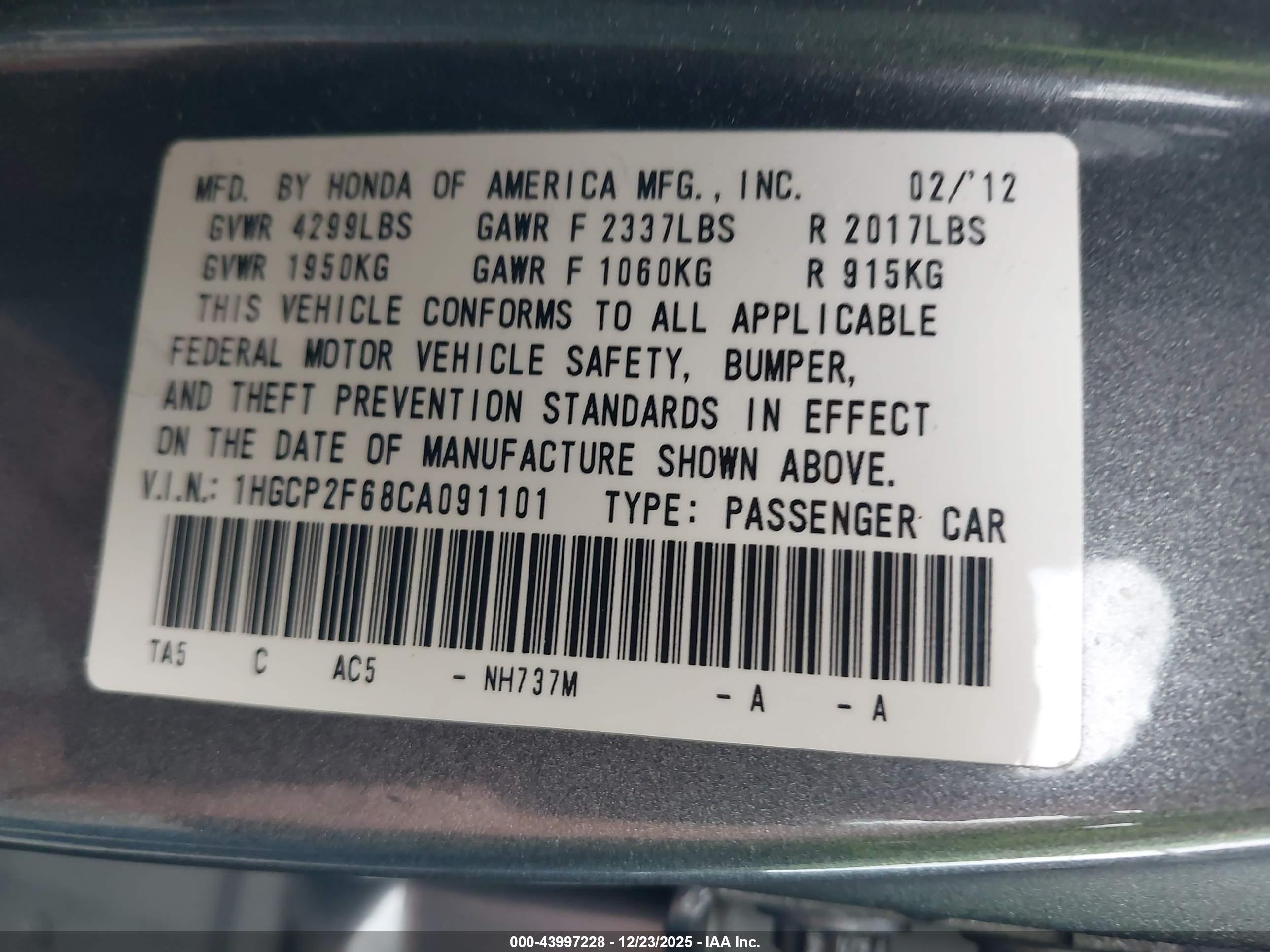 HONDA ACCORD image 9