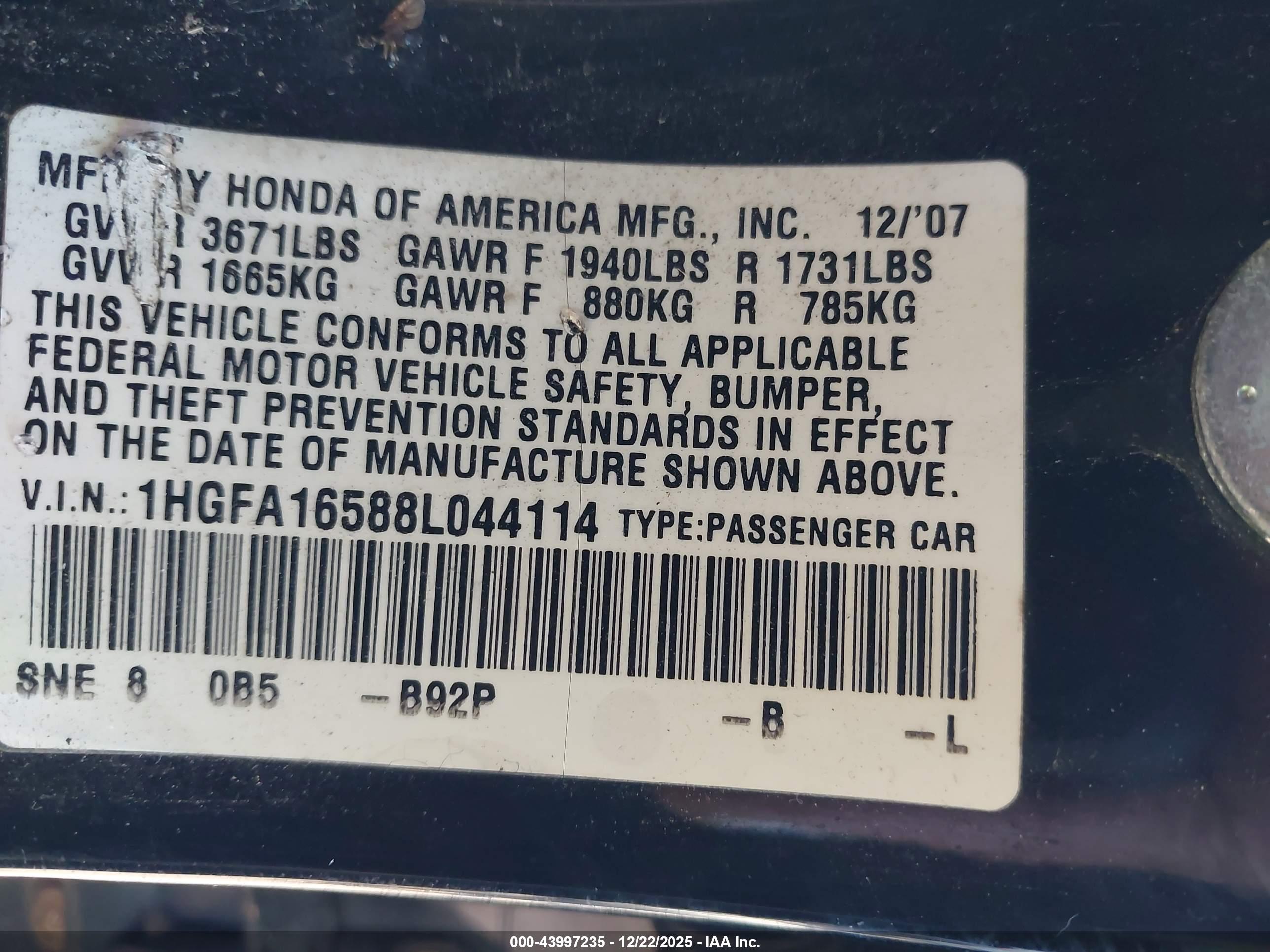 HONDA CIVIC image 9