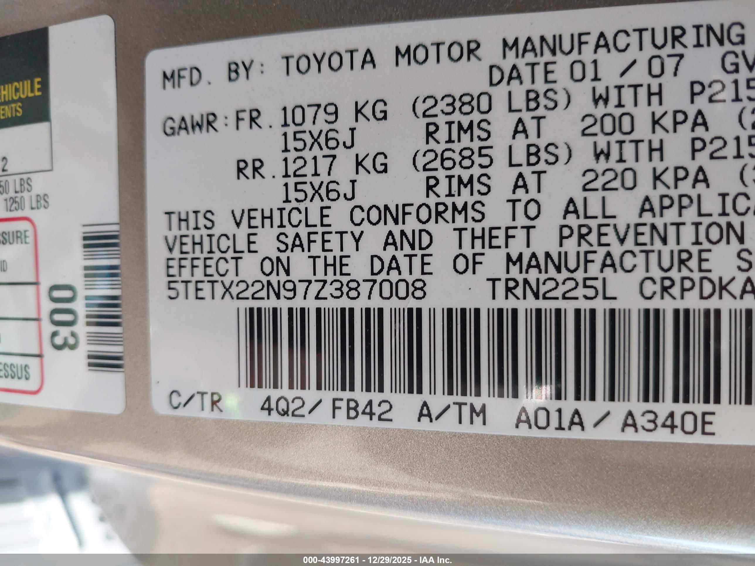 TOYOTA TACOMA image 9
