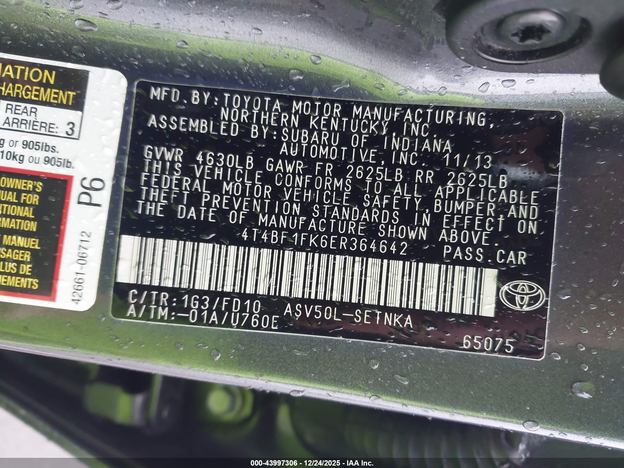 TOYOTA CAMRY image 9