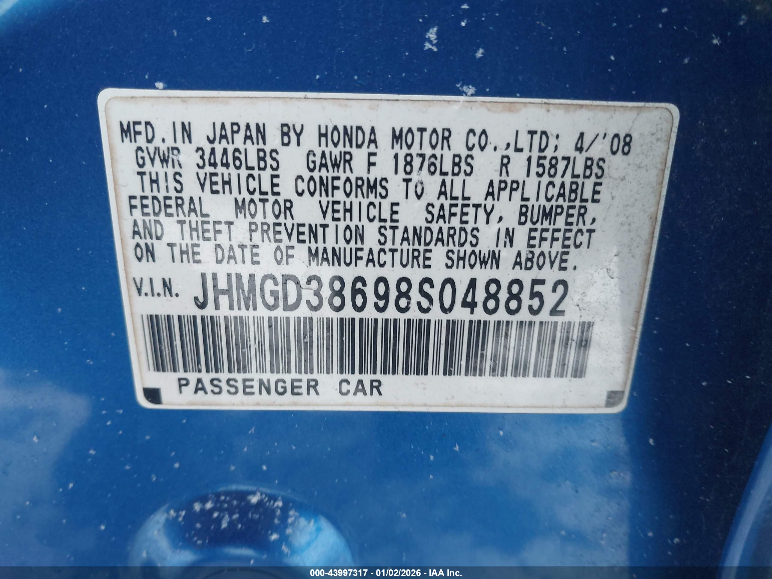 HONDA FIT image 9