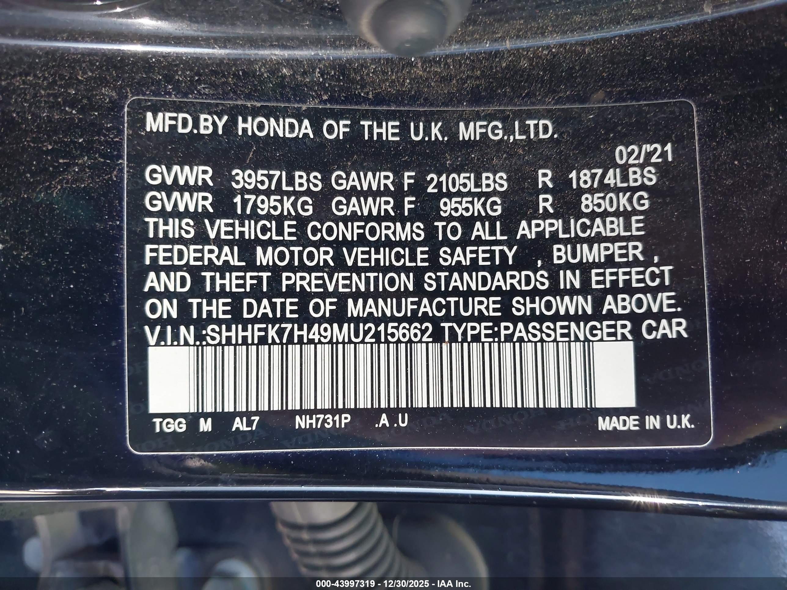 HONDA CIVIC image 9