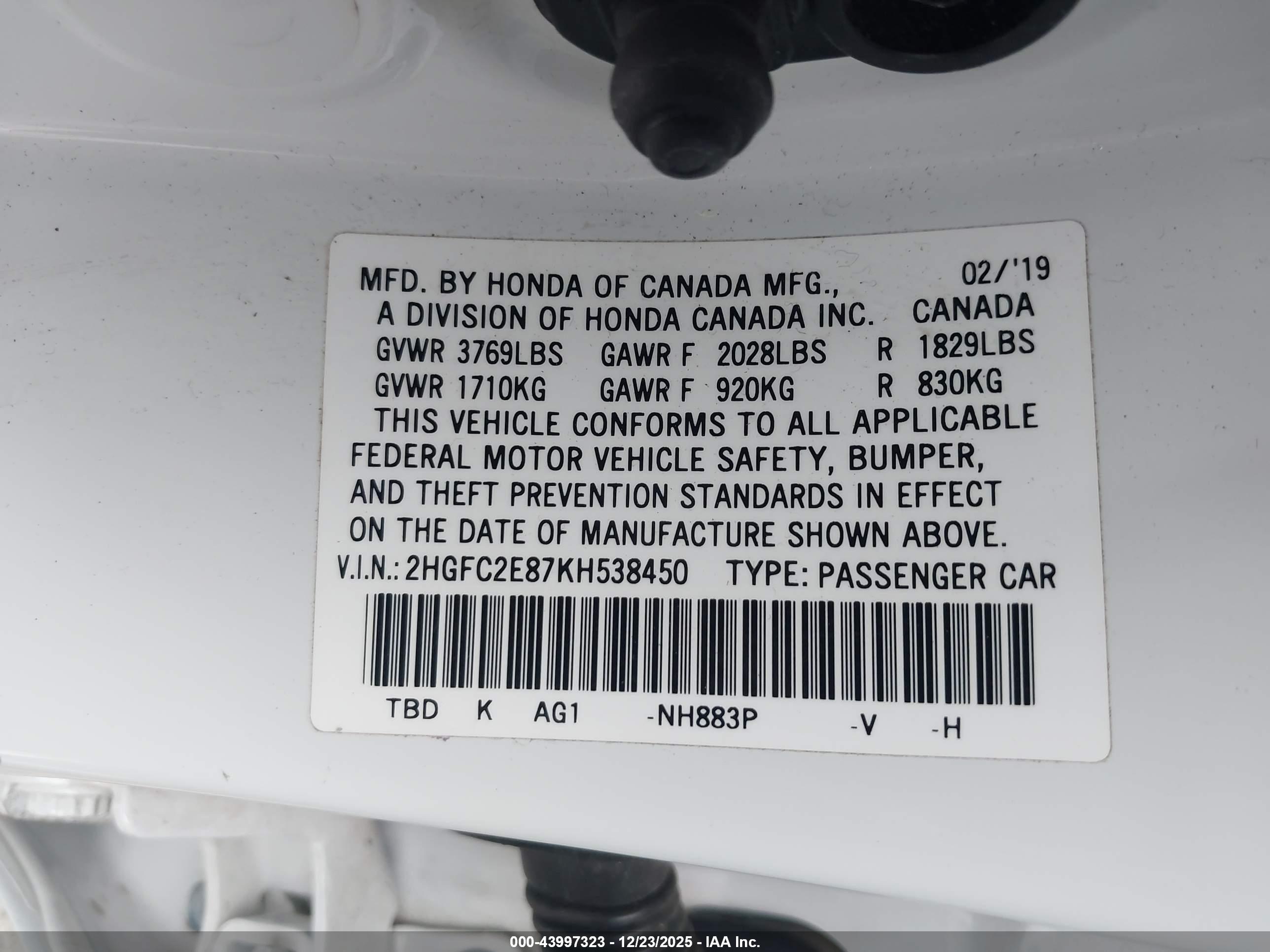 HONDA CIVIC image 9