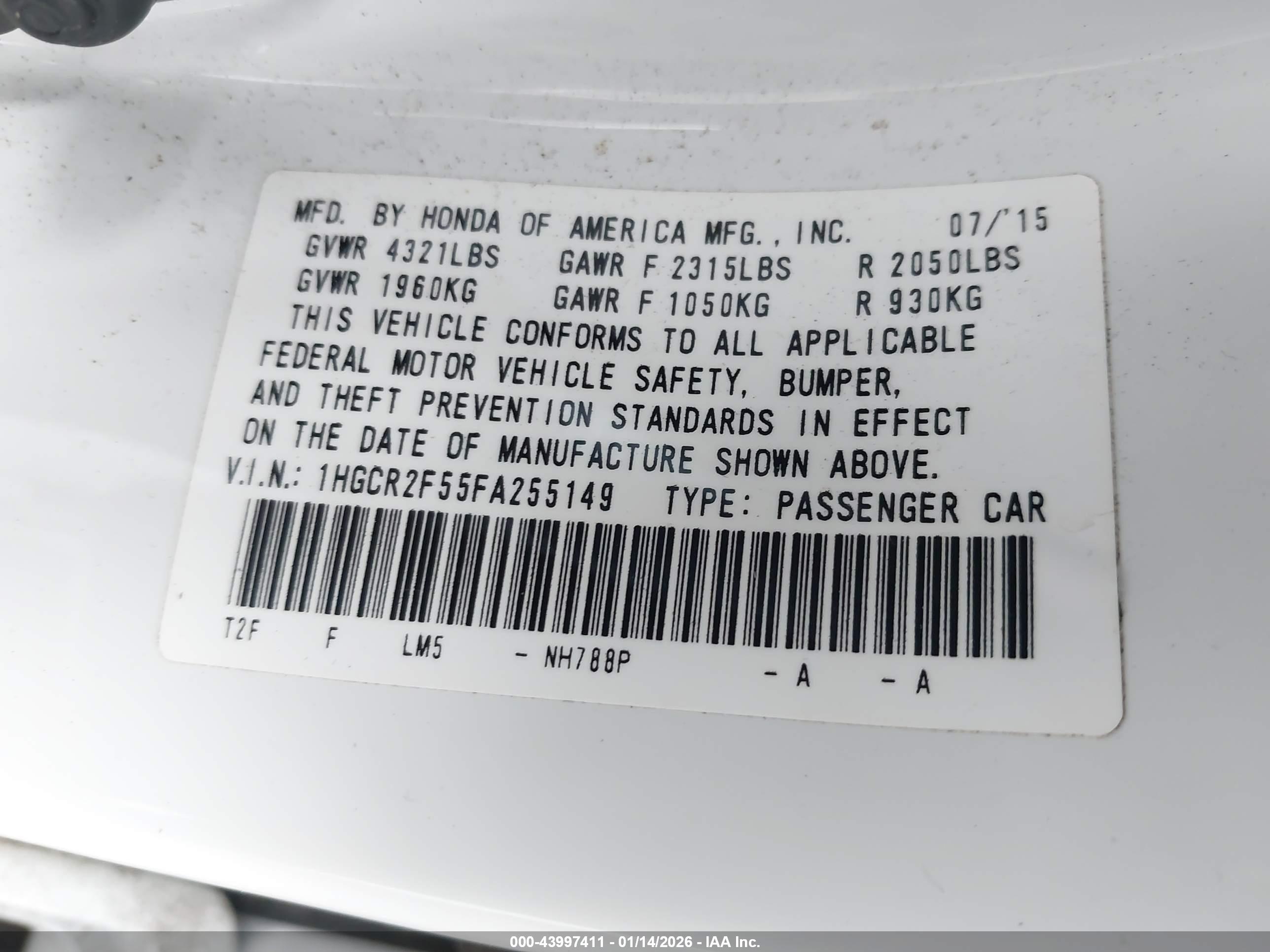 HONDA ACCORD image 9