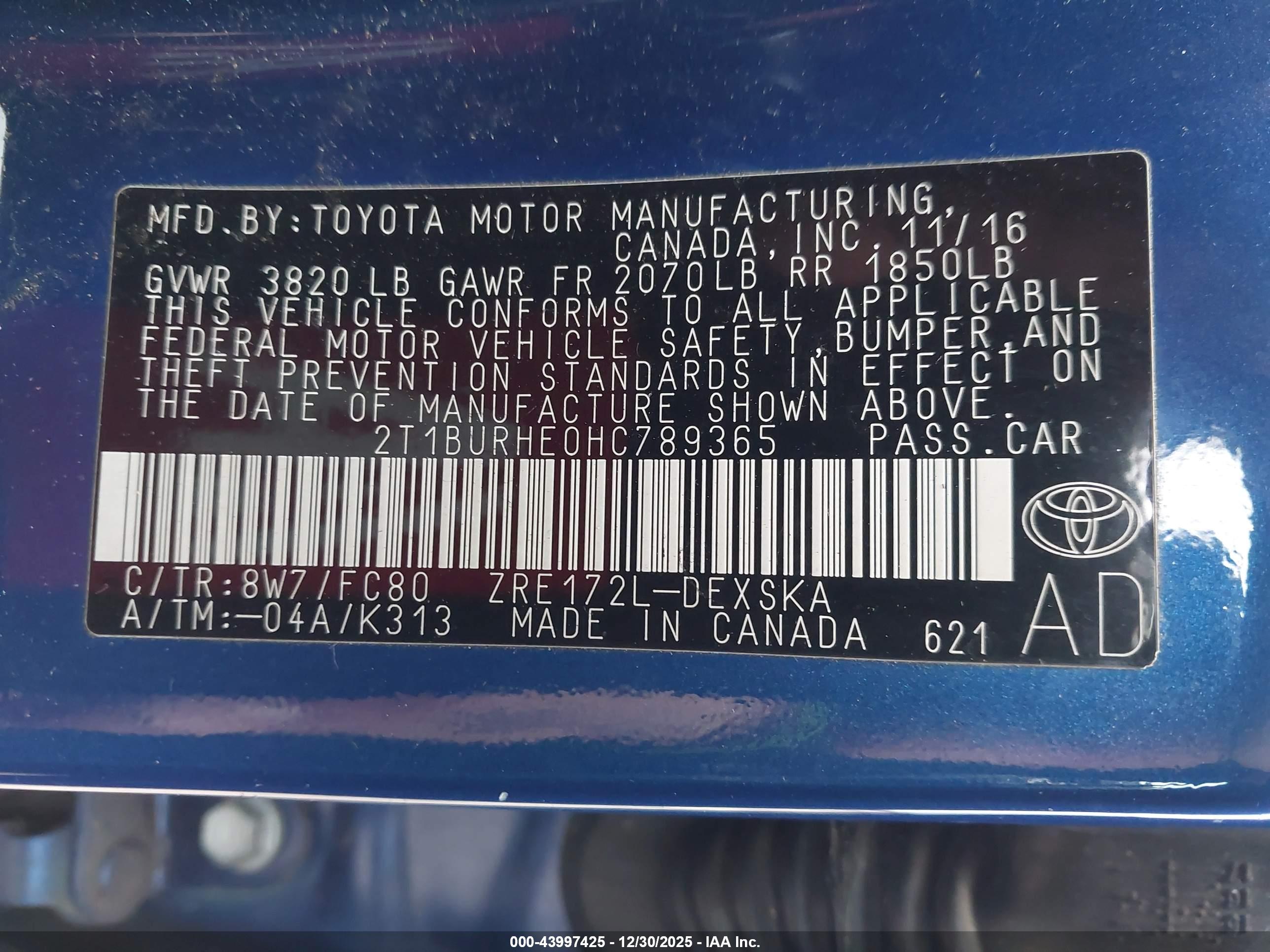 TOYOTA COROLLA image 9
