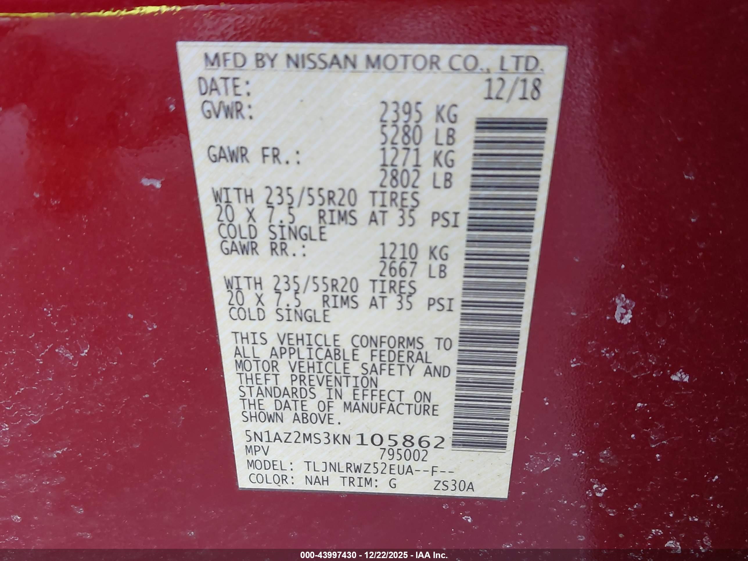 NISSAN MURANO image 9