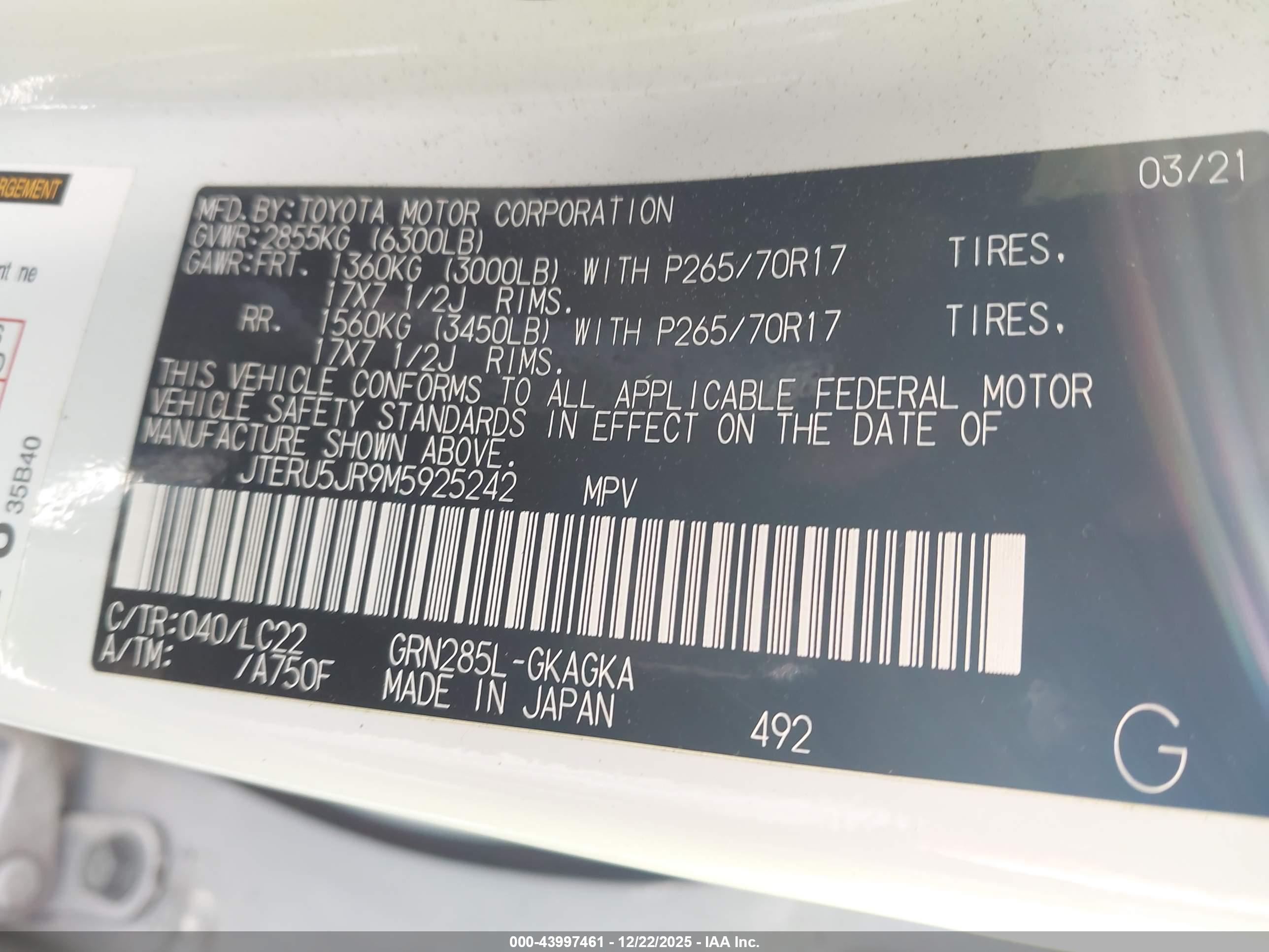 TOYOTA 4RUNNER image 9