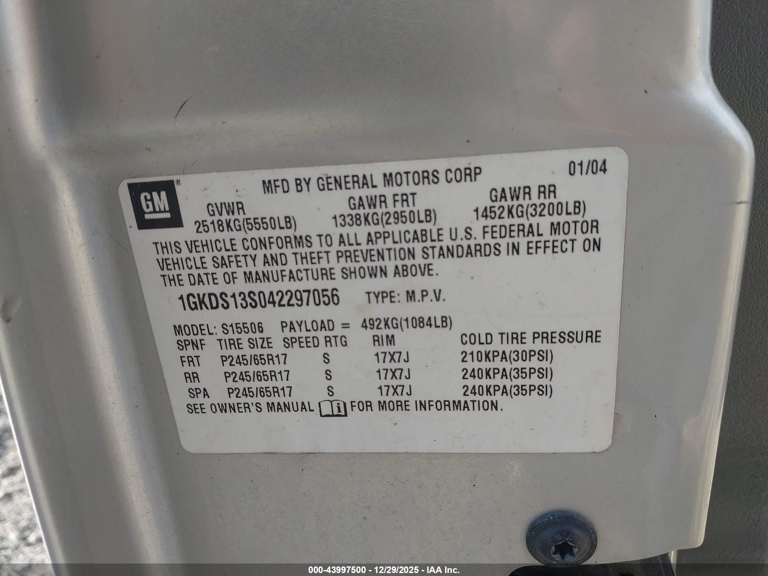 GMC ENVOY image 9