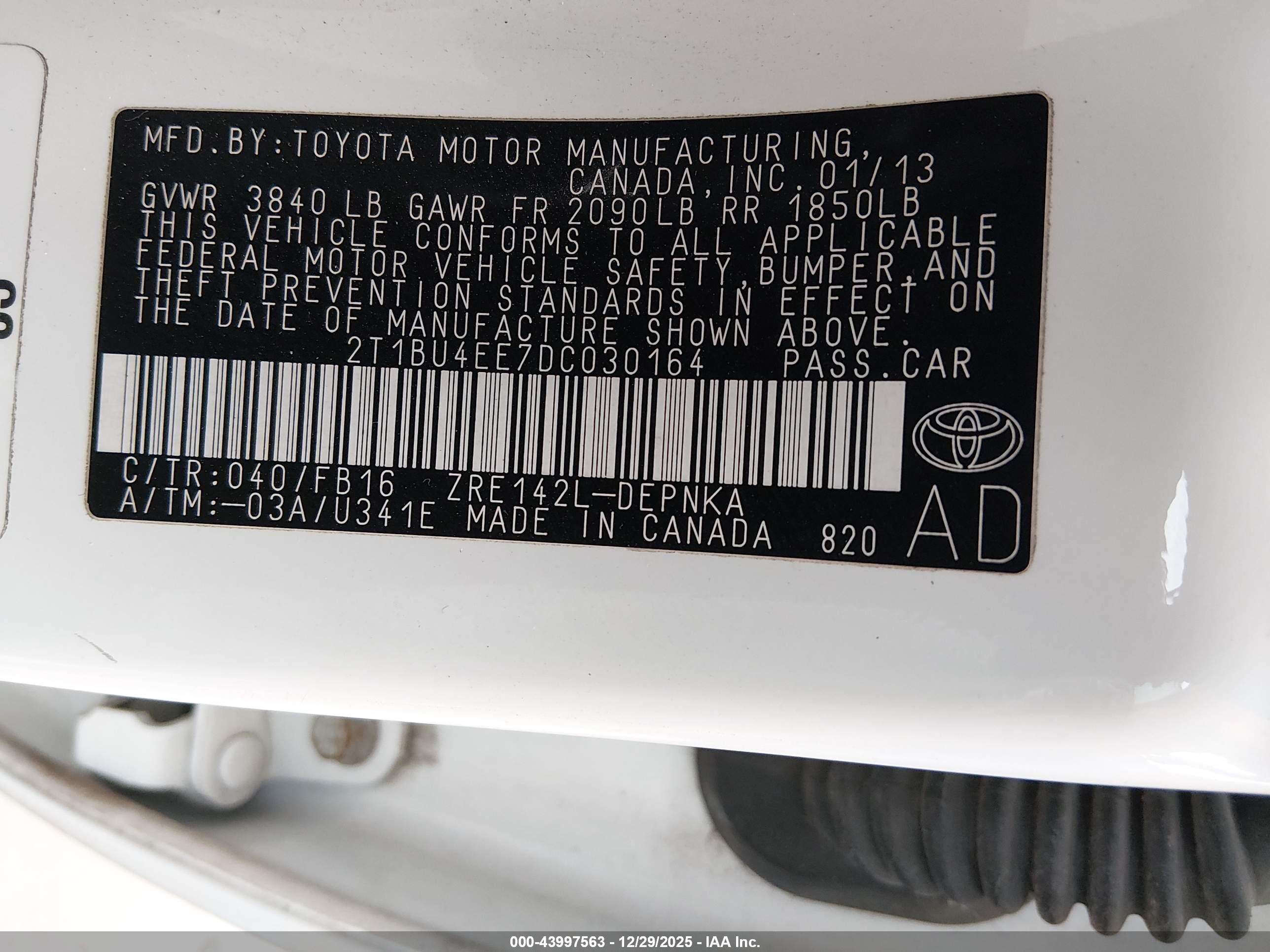 TOYOTA COROLLA image 9
