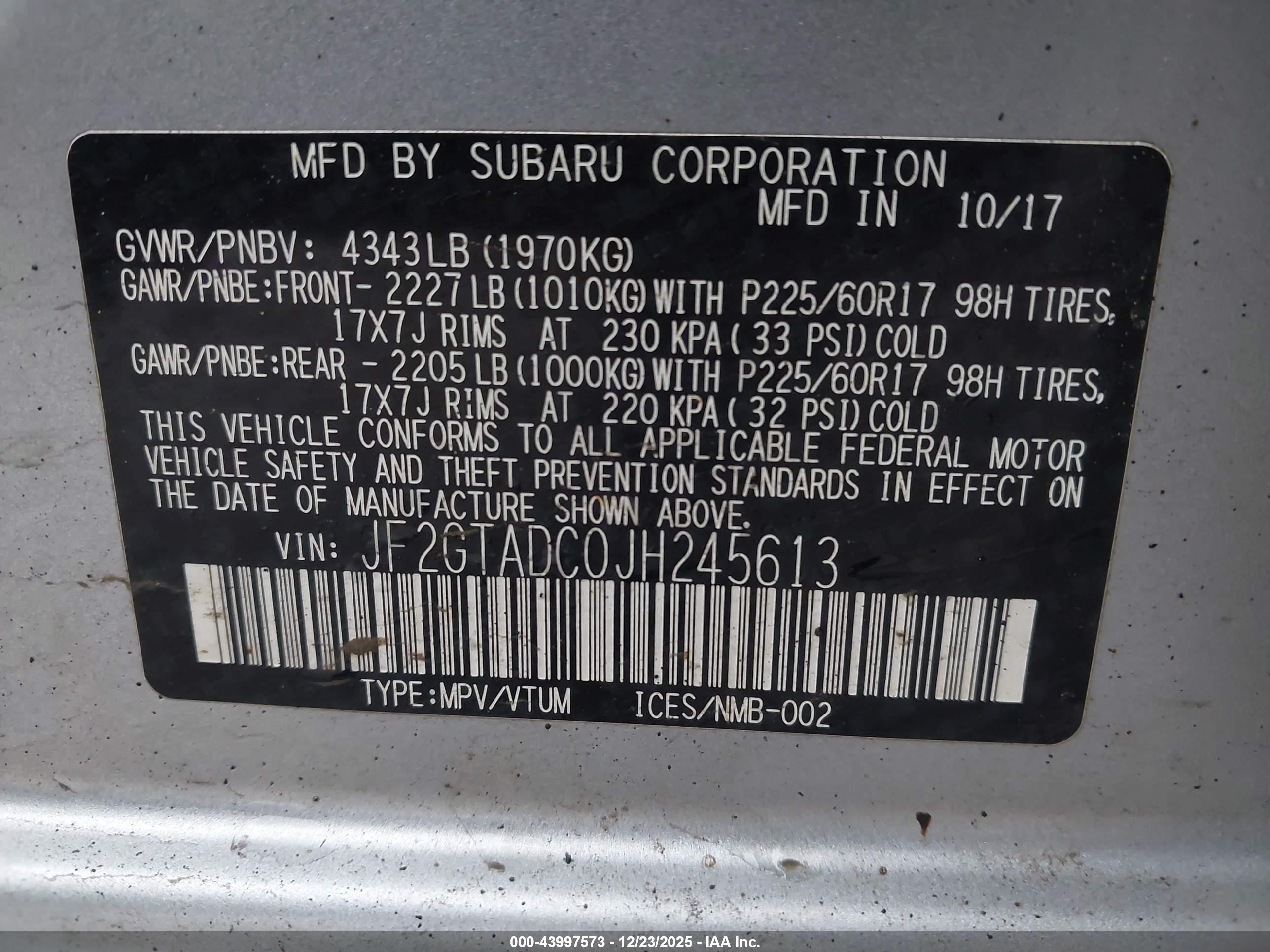 SUBARU CROSSTREK image 9