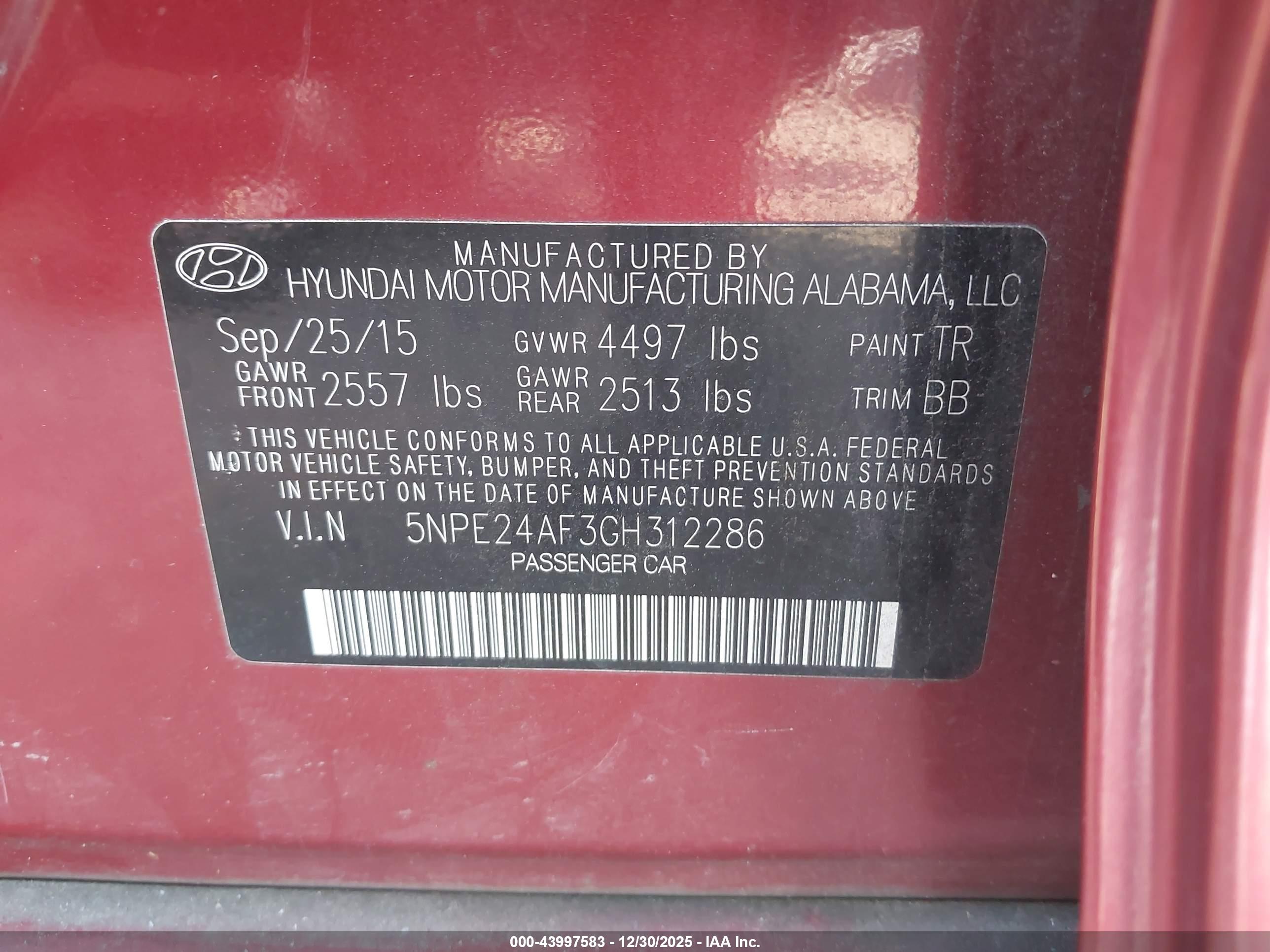 HYUNDAI SONATA image 9
