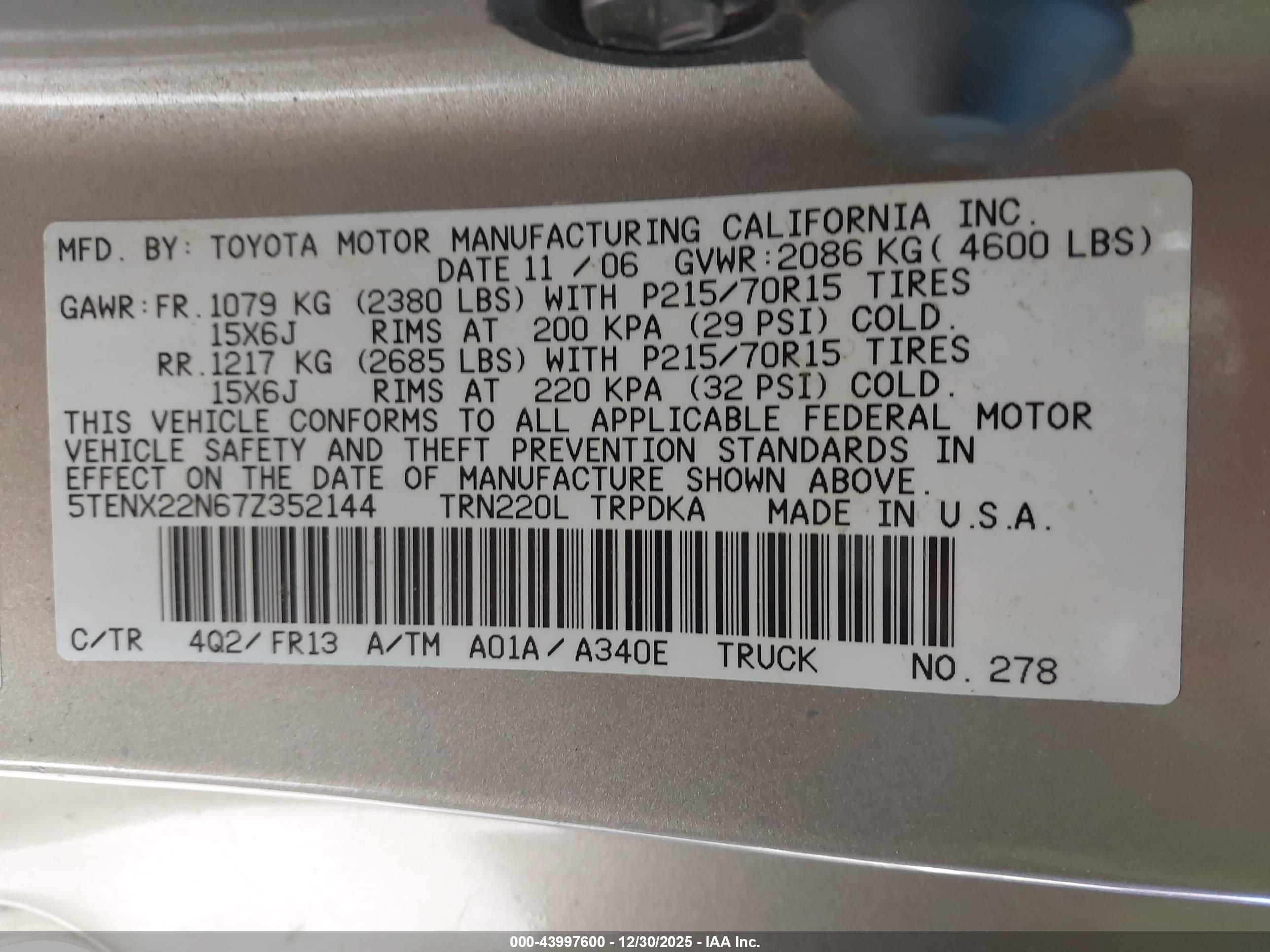 TOYOTA TACOMA image 9
