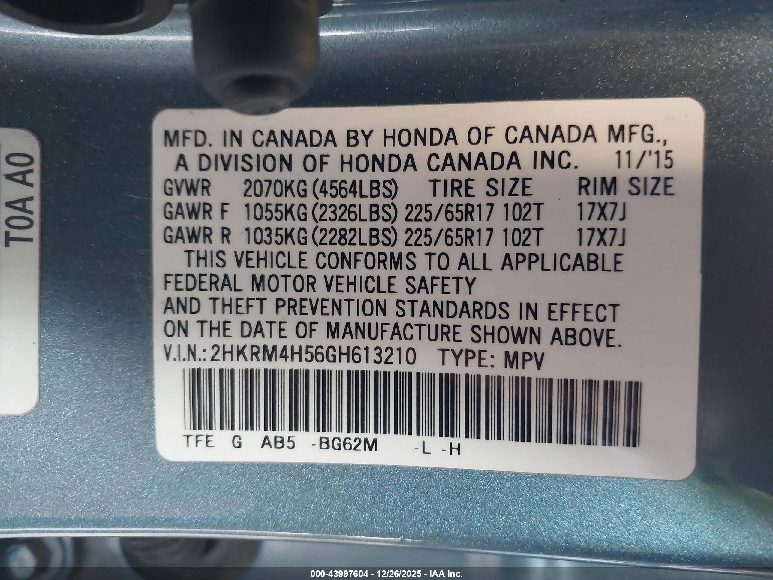 HONDA CR-V image 9