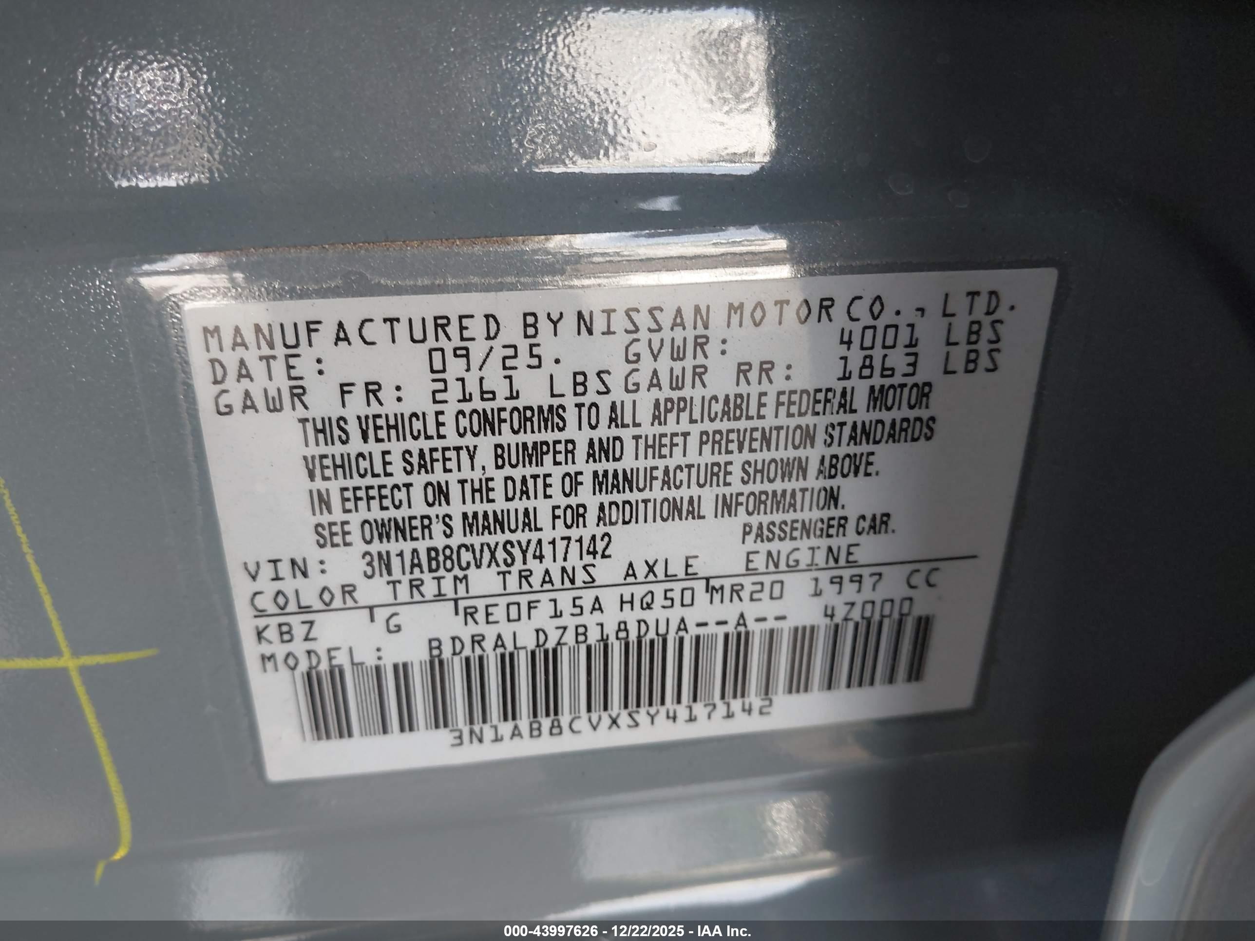 NISSAN SENTRA image 9
