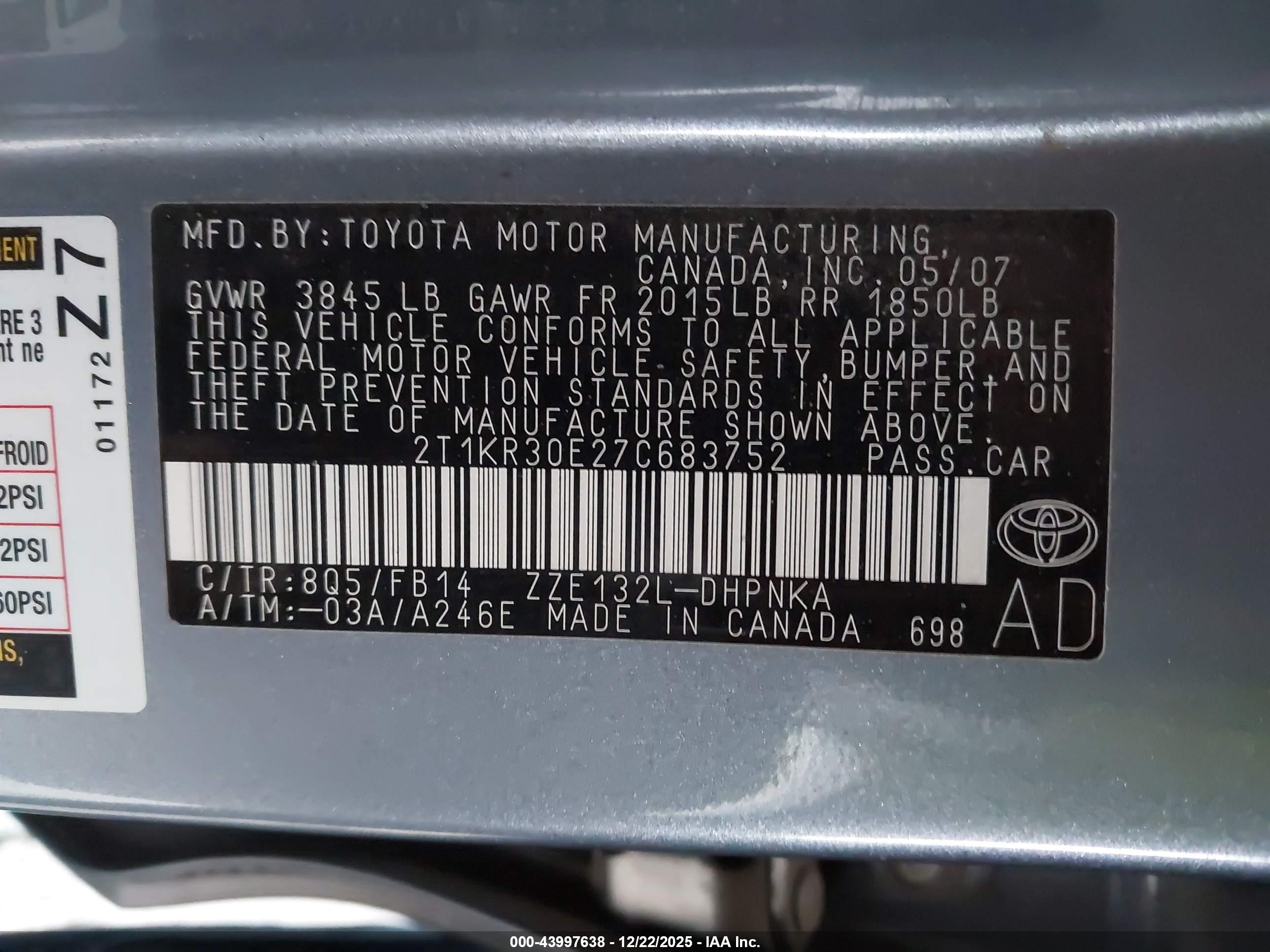 TOYOTA MATRIX image 9