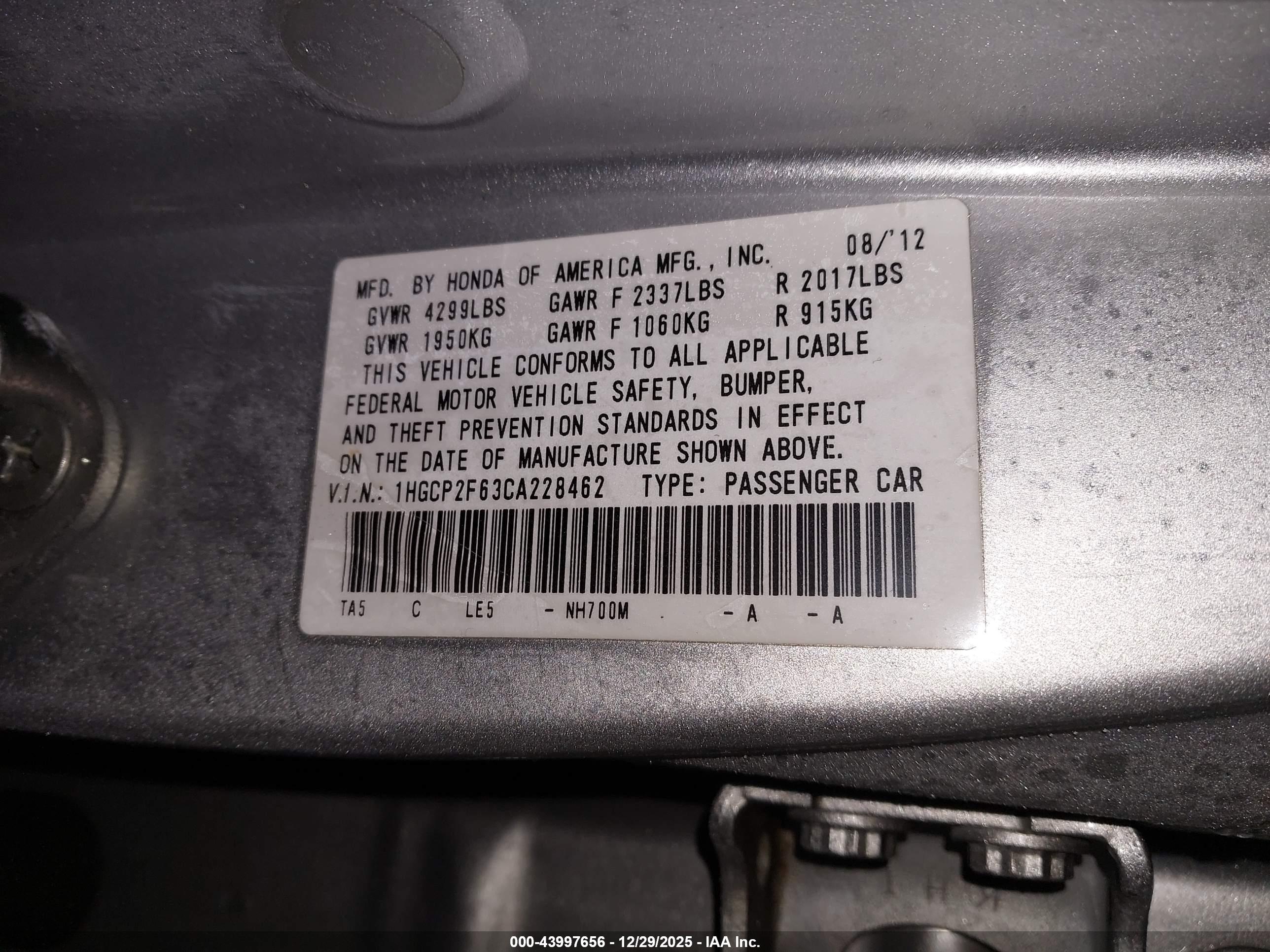 HONDA ACCORD image 9