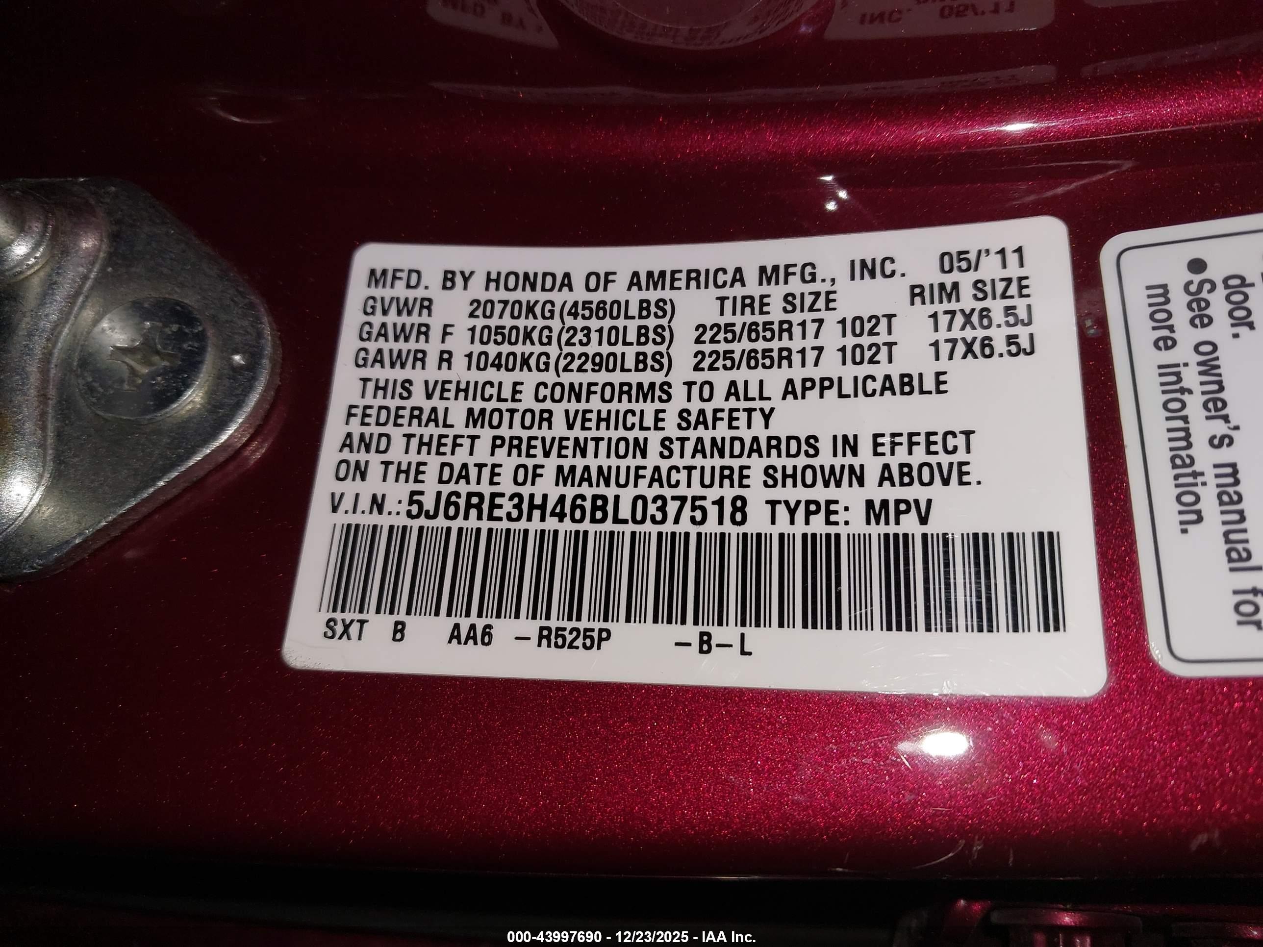 HONDA CR-V image 9