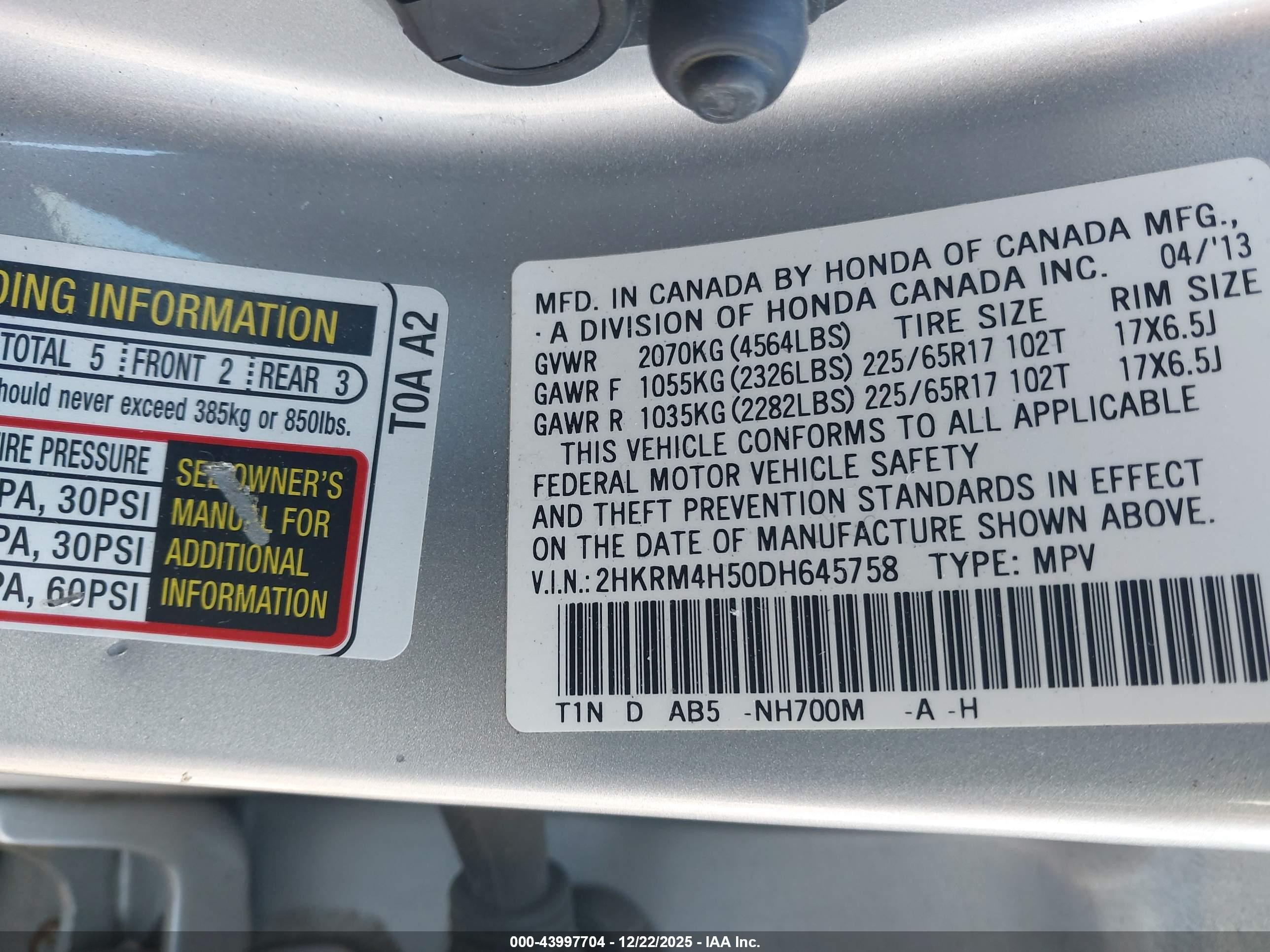 HONDA CR-V image 9